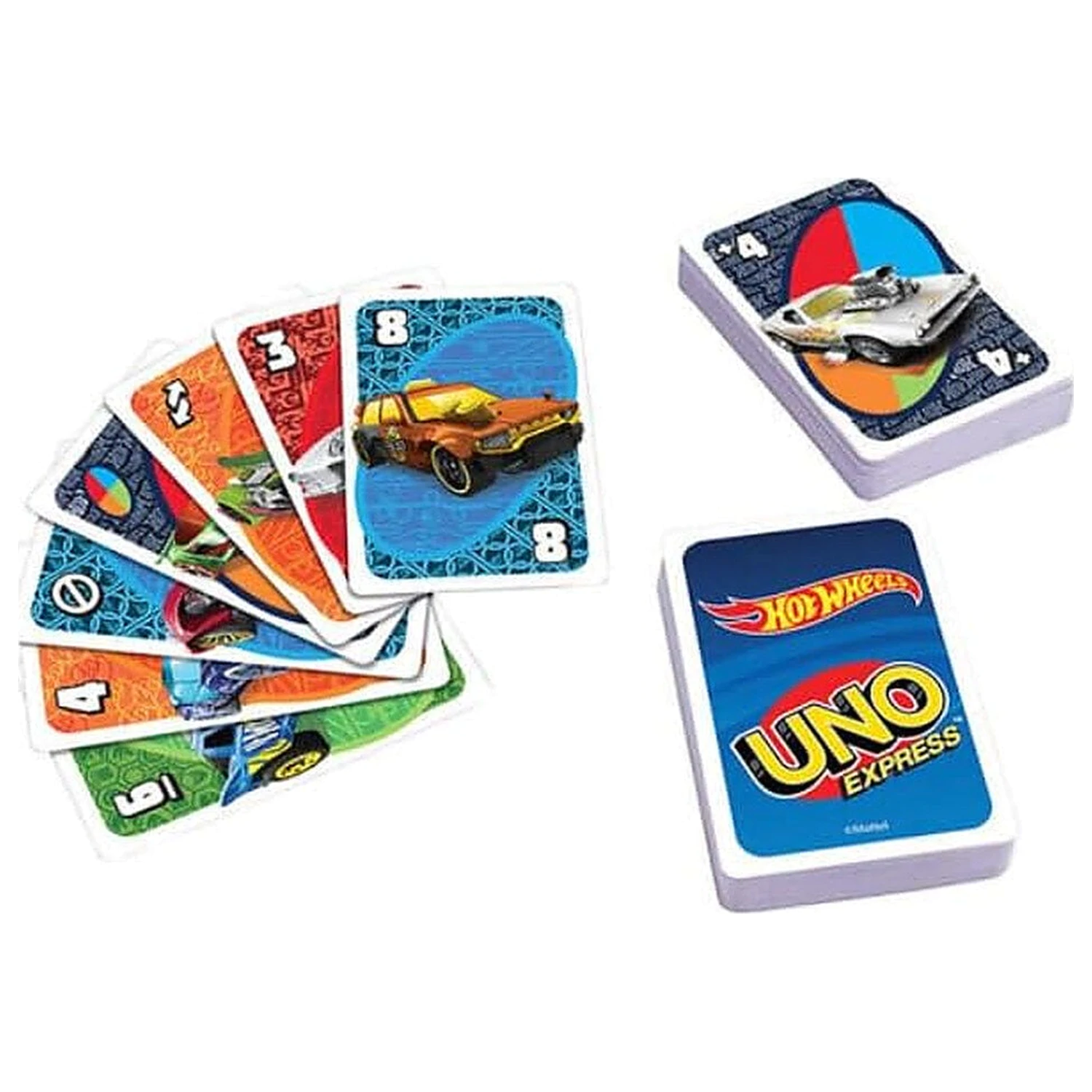 Hot Wheels UNO Kartenspiel Produktfoto
