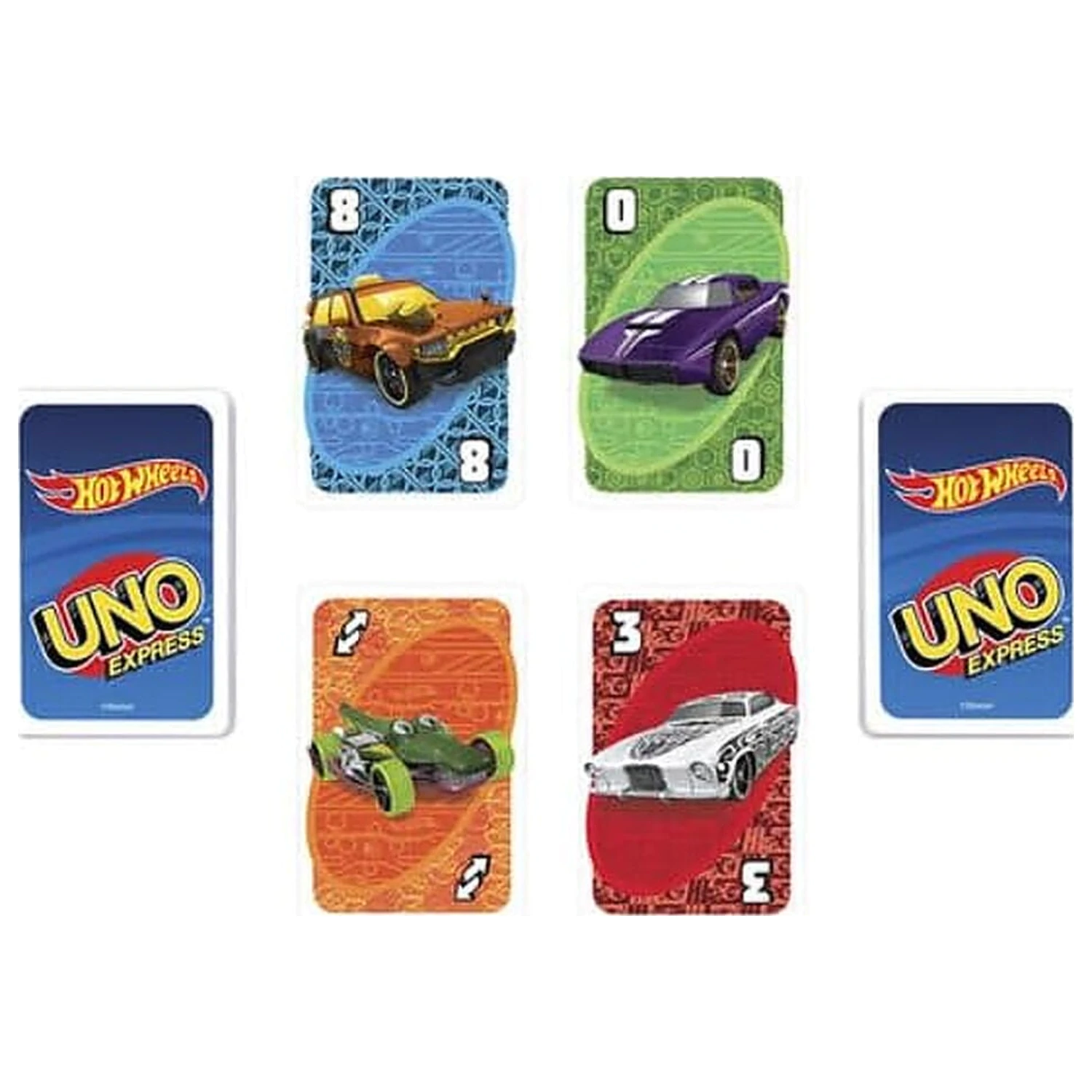 Hot Wheels UNO Kartenspiel Produktfoto