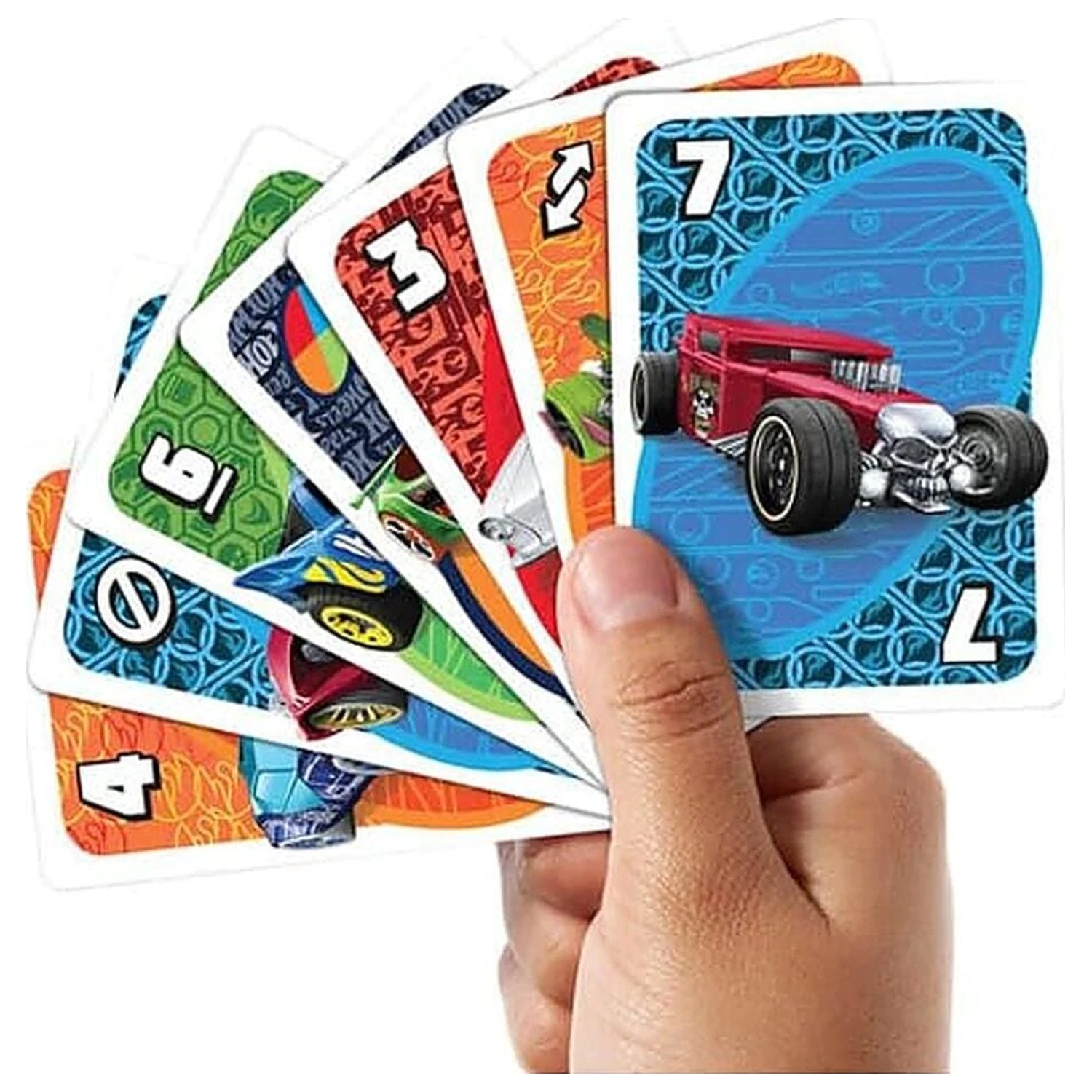 Hot Wheels UNO Kartenspiel Produktfoto