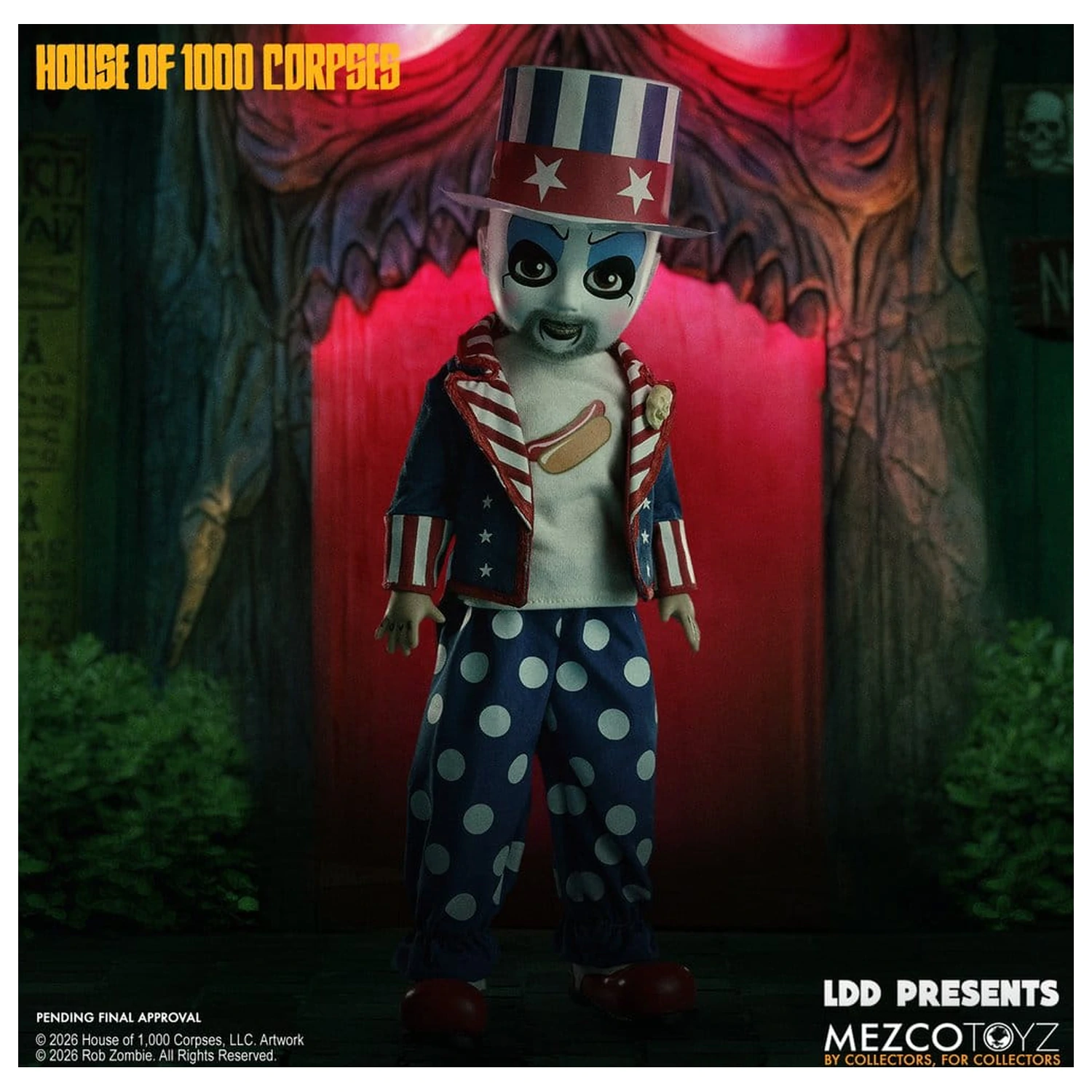 House of 1000 Corpses LDD Presents Puppe Captain Spaulding 25 cm Produktfoto