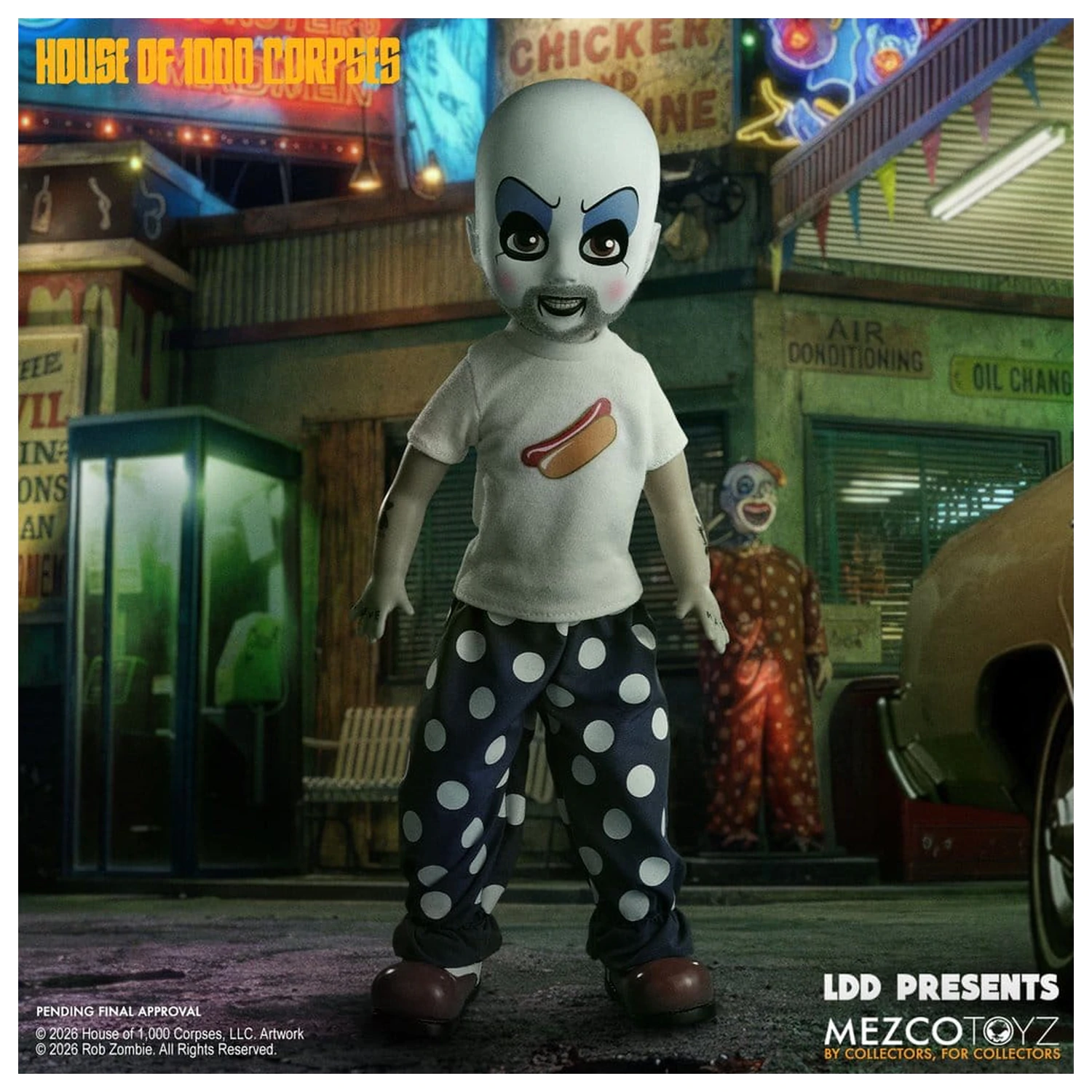House of 1000 Corpses LDD Presents Puppe Captain Spaulding 25 cm Produktfoto