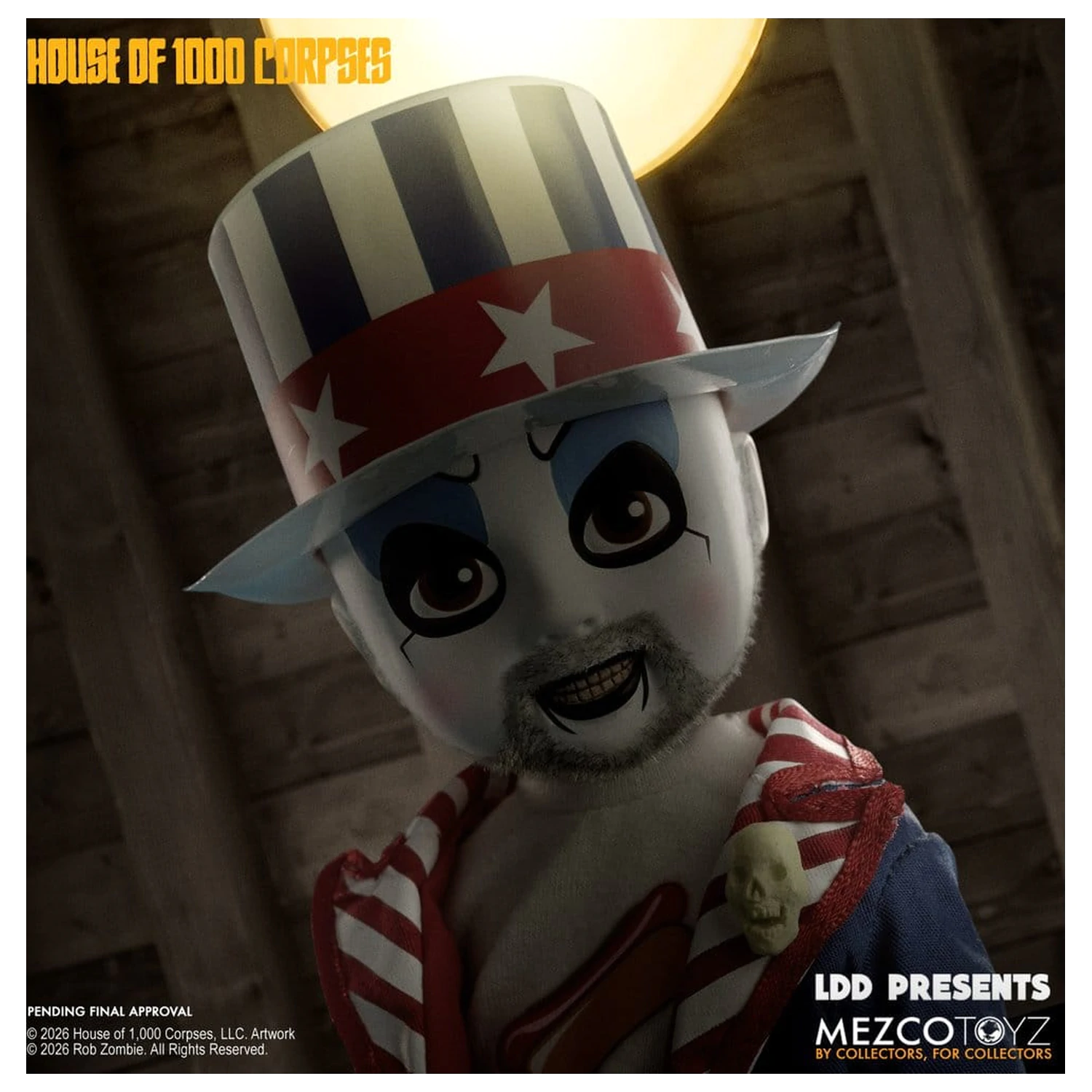 House of 1000 Corpses LDD Presents Puppe Captain Spaulding 25 cm Produktfoto