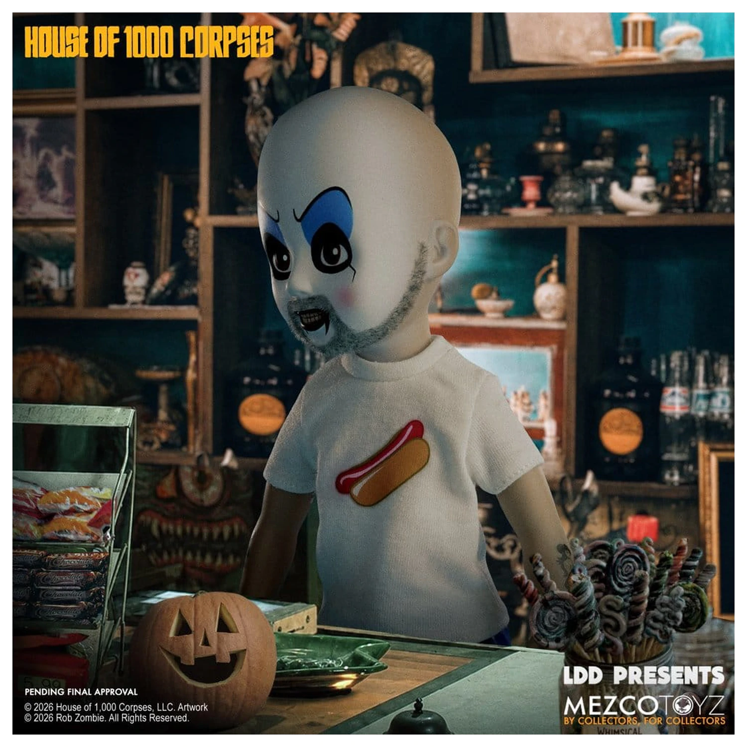 House of 1000 Corpses LDD Presents Puppe Captain Spaulding 25 cm Produktfoto