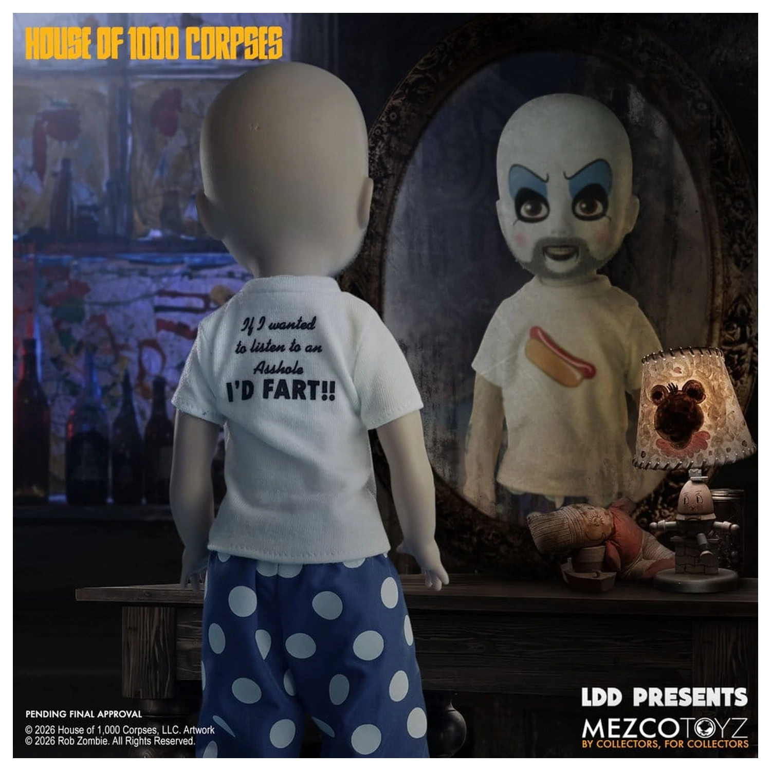 House of 1000 Corpses LDD Presents Puppe Captain Spaulding 25 cm Produktfoto