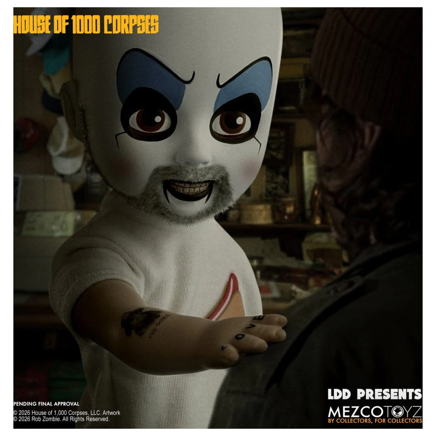 House of 1000 Corpses LDD Presents Puppe Captain Spaulding 25 cm Produktfoto