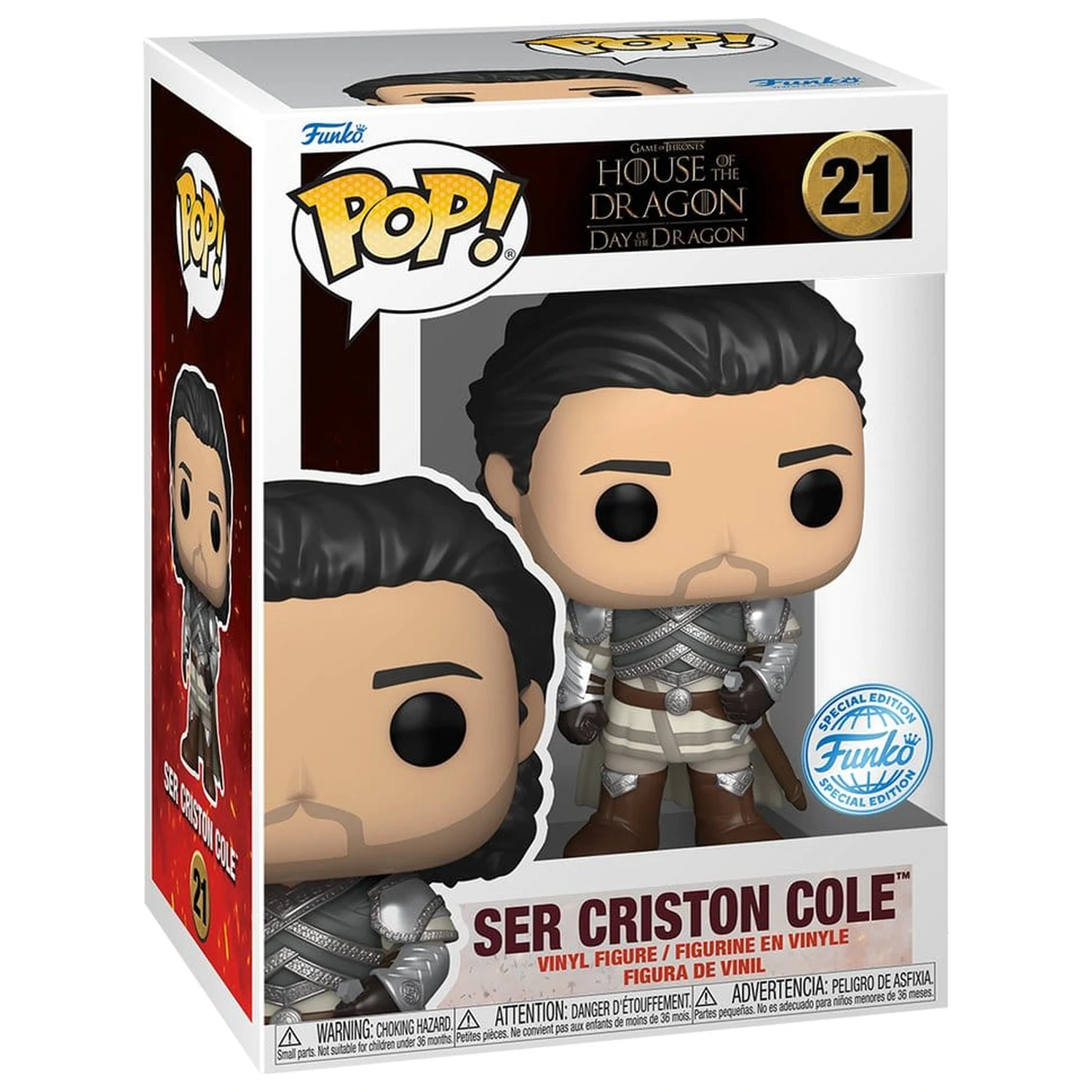 House of the Dragon Funko POP! Vinyl Figur Ser Criston Cole Exclusive Edition 9 cm Produktfoto