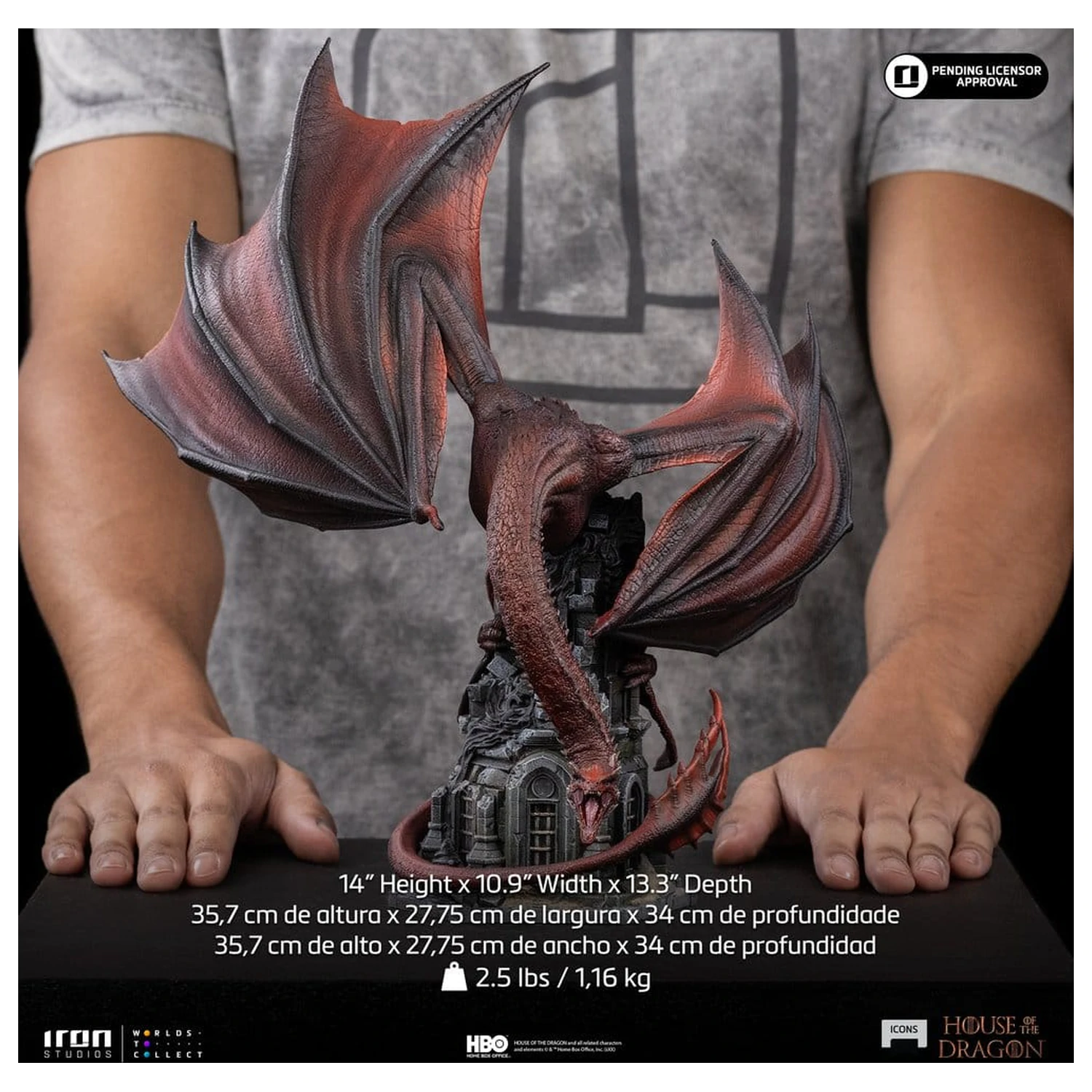 House of the Dragon Icons Statue Caraxes 36 cm Produktfoto
