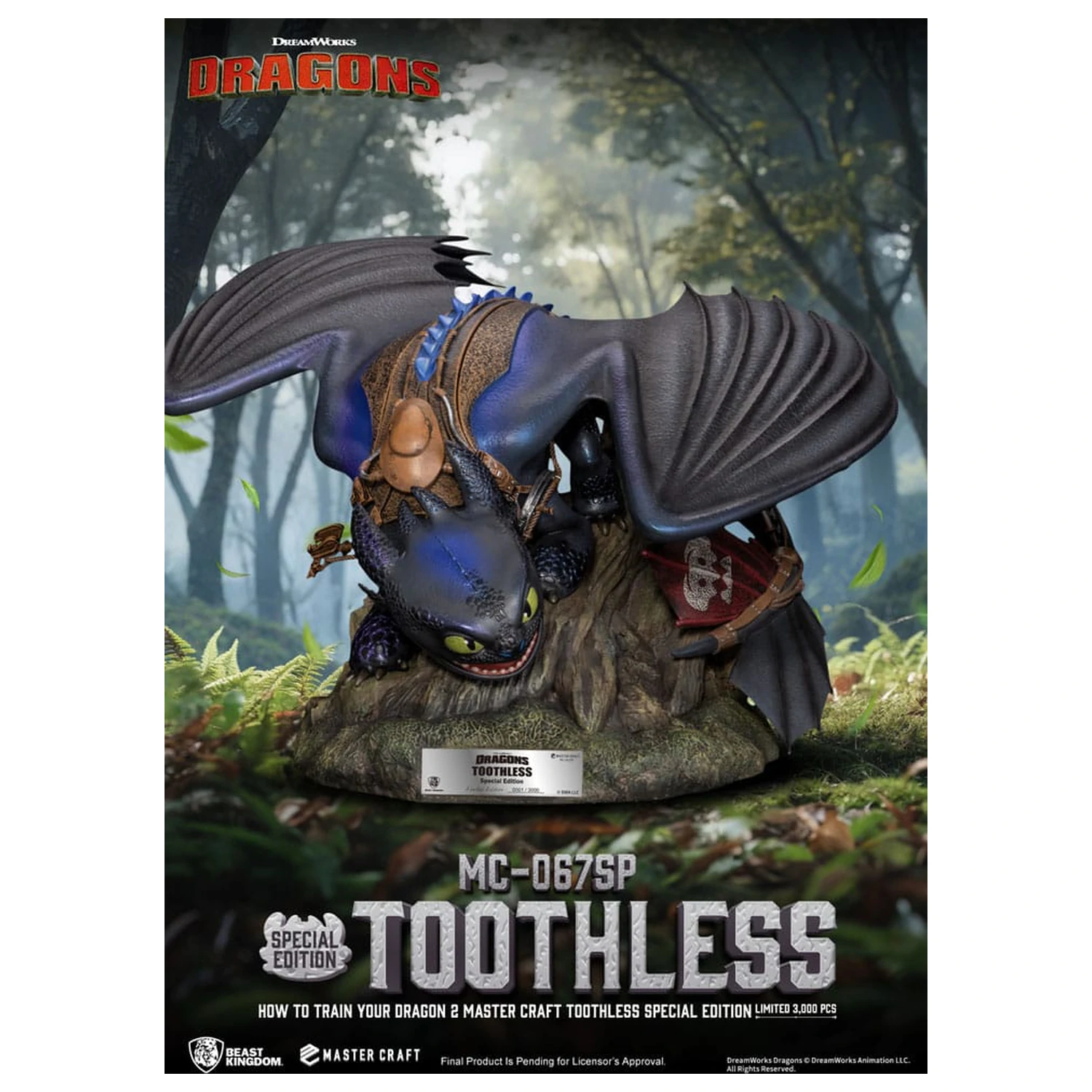 How To Train Your Dragon 2 Master Craft Statue Ohnezahn 38 cm Produktfoto