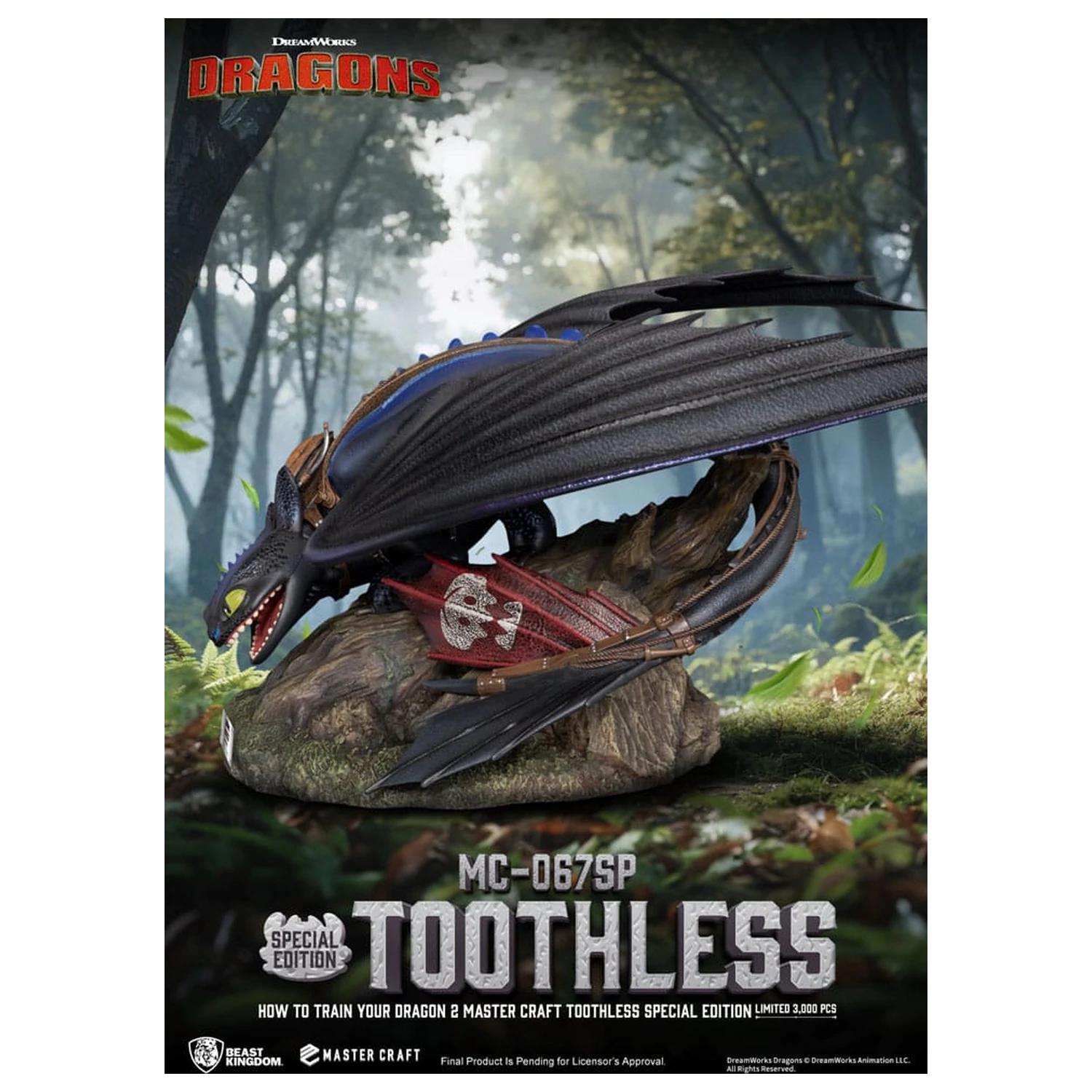 How To Train Your Dragon 2 Master Craft Statue Ohnezahn 38 cm Produktfoto