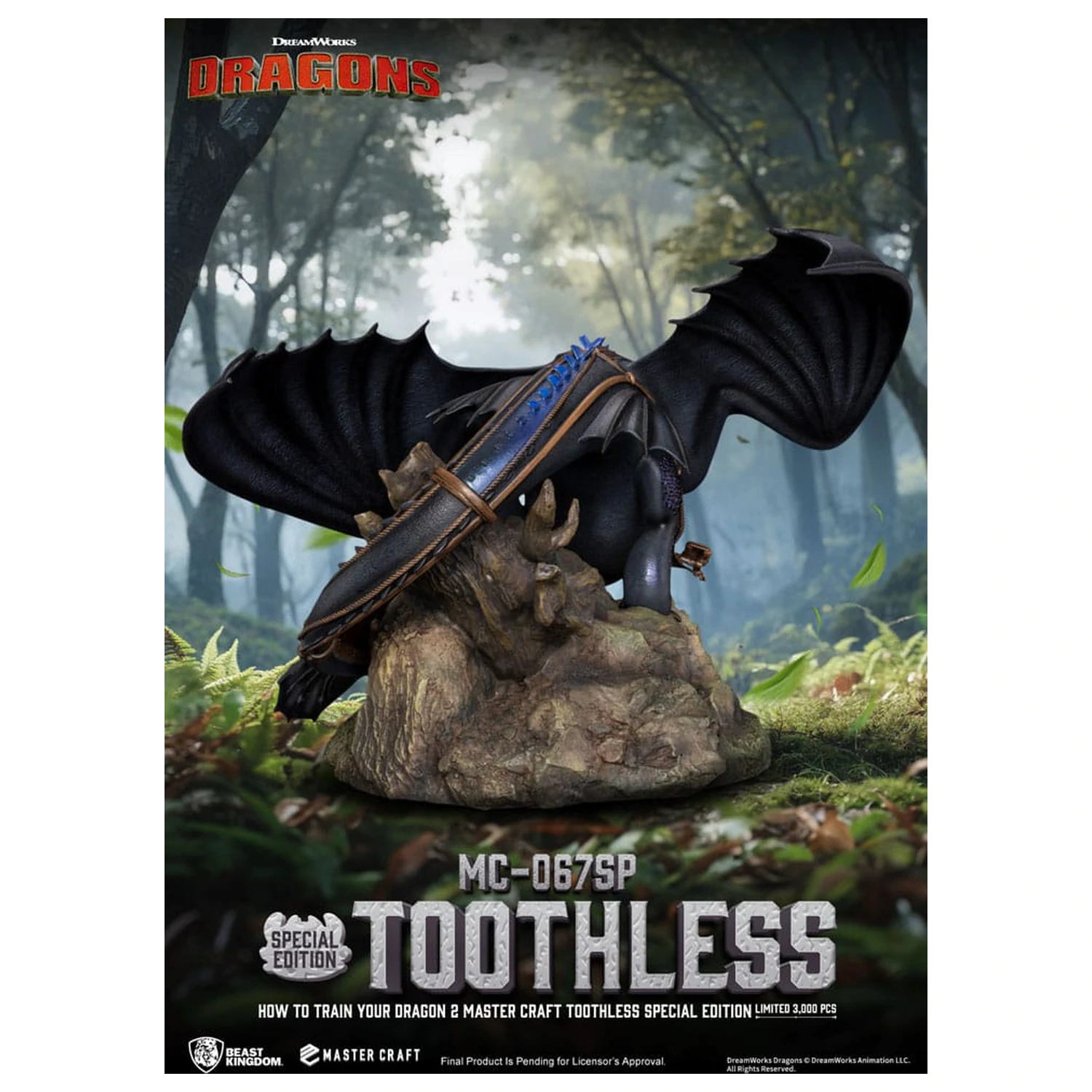 How To Train Your Dragon 2 Master Craft Statue Ohnezahn 38 cm Produktfoto