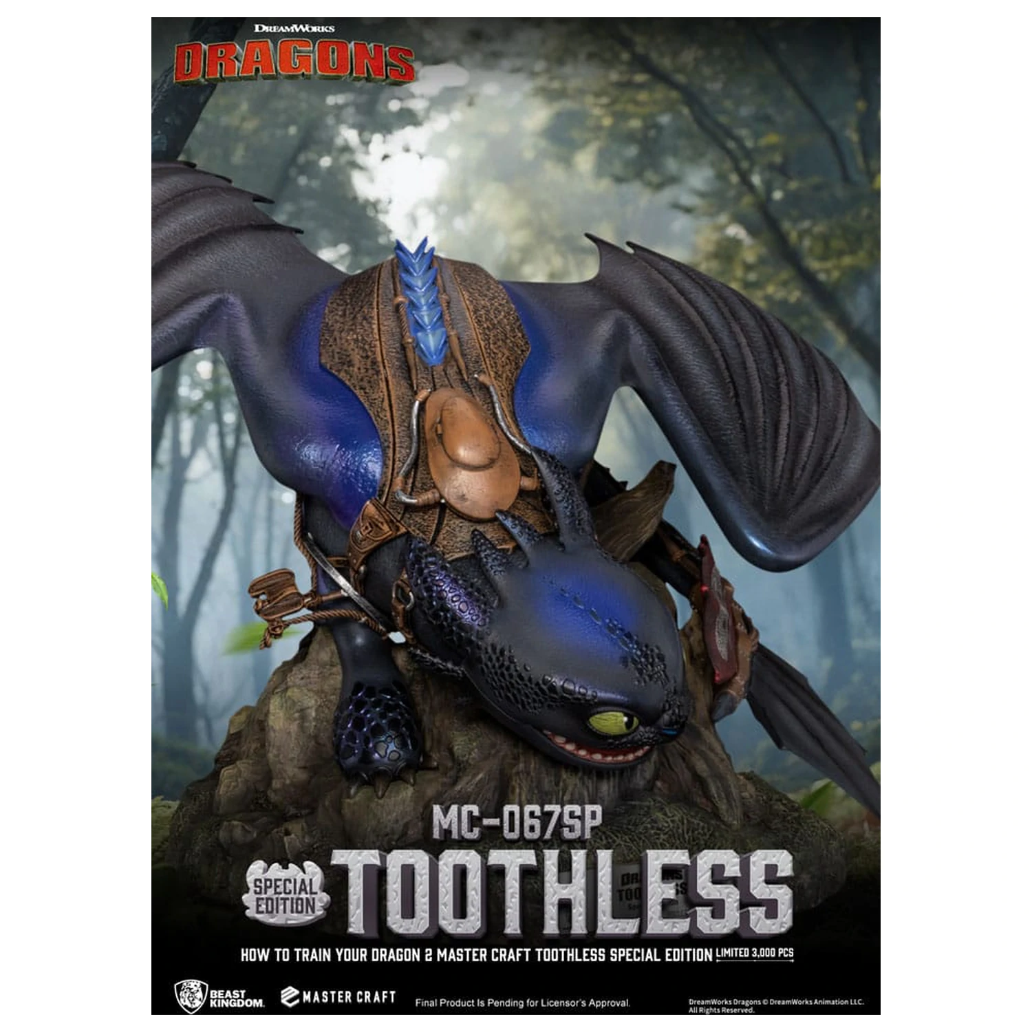 How To Train Your Dragon 2 Master Craft Statue Ohnezahn 38 cm Produktfoto