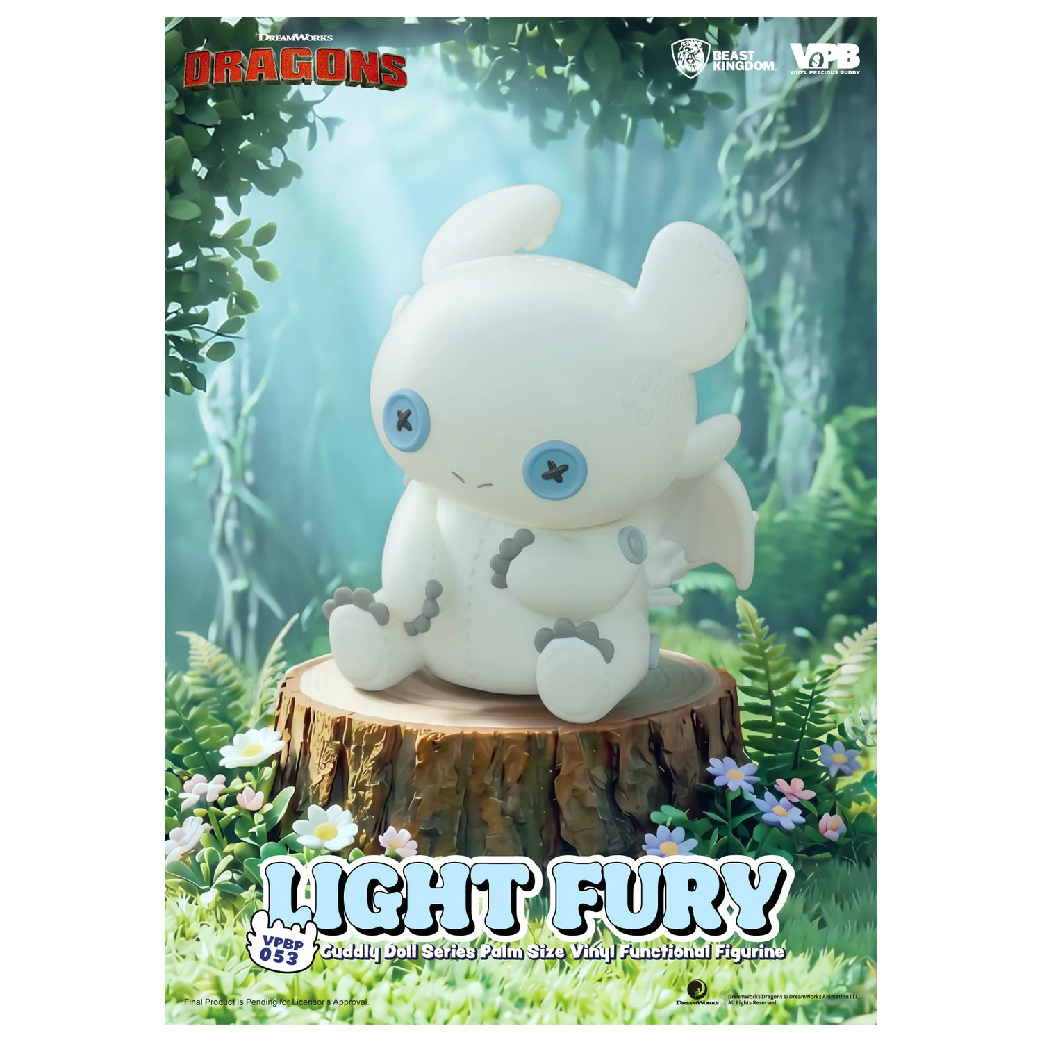 How To Train Your Dragon Light Fury Spardose Vinyl Figur 11,2 cm Produktfoto