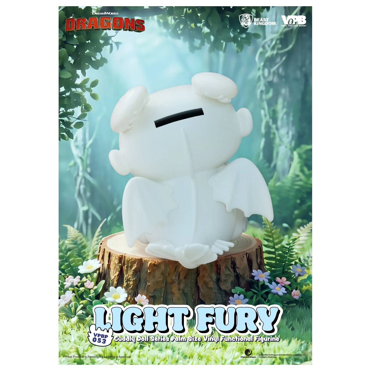 How To Train Your Dragon Light Fury Spardose Vinyl Figur 11,2 cm Produktfoto