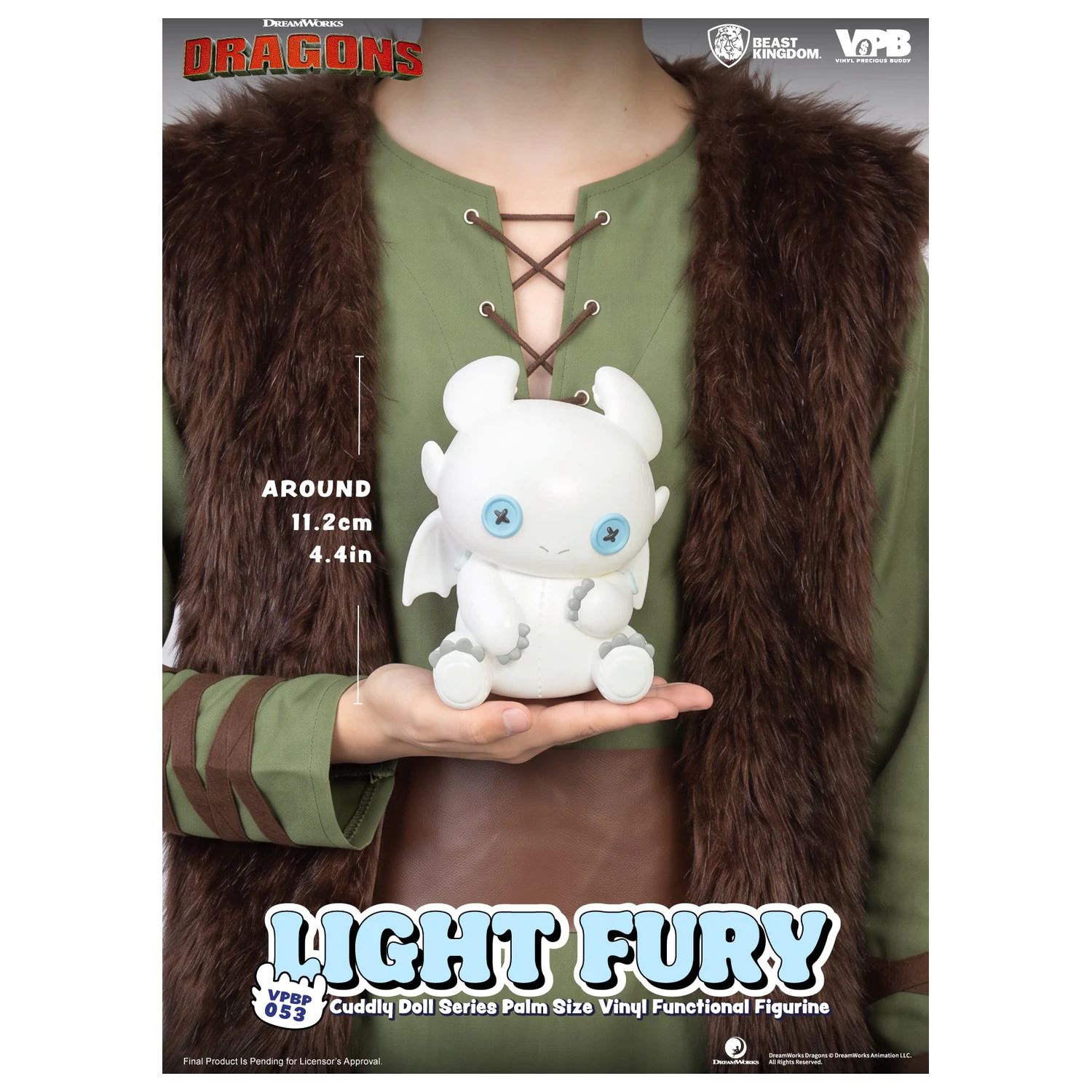 How To Train Your Dragon Light Fury Spardose Vinyl Figur 11,2 cm Produktfoto