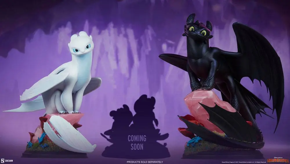 Drachenzähmen leicht gemacht Statue Light Fury 26 cm Produktfoto