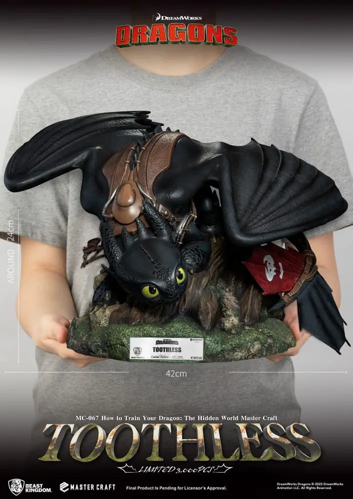 Drachenzähmen leicht gemacht Master Craft Statue Toothless 24 cm termékfotó