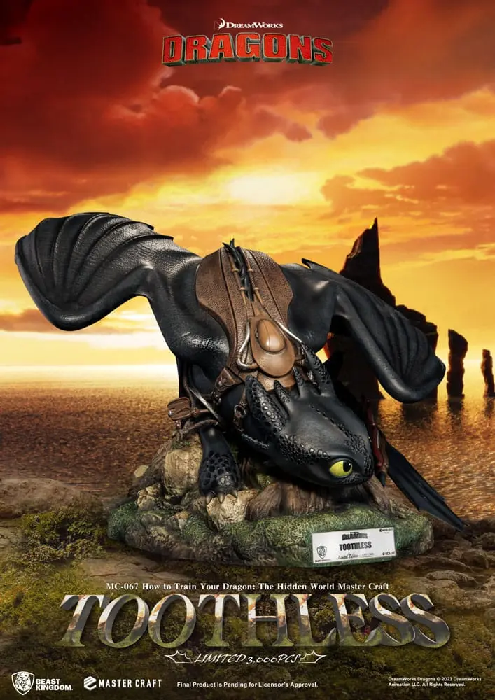 Drachenzähmen leicht gemacht Master Craft Statue Toothless 24 cm termékfotó