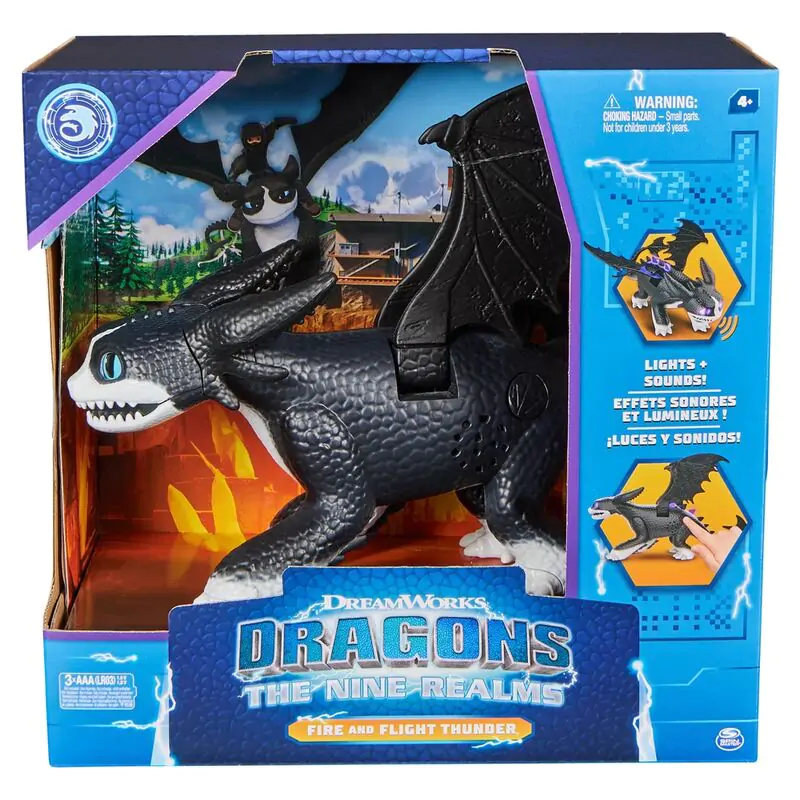 How to Train Your Dragon The Nine Realms Fire and Flight Thunder interaktive Figur Produktfoto