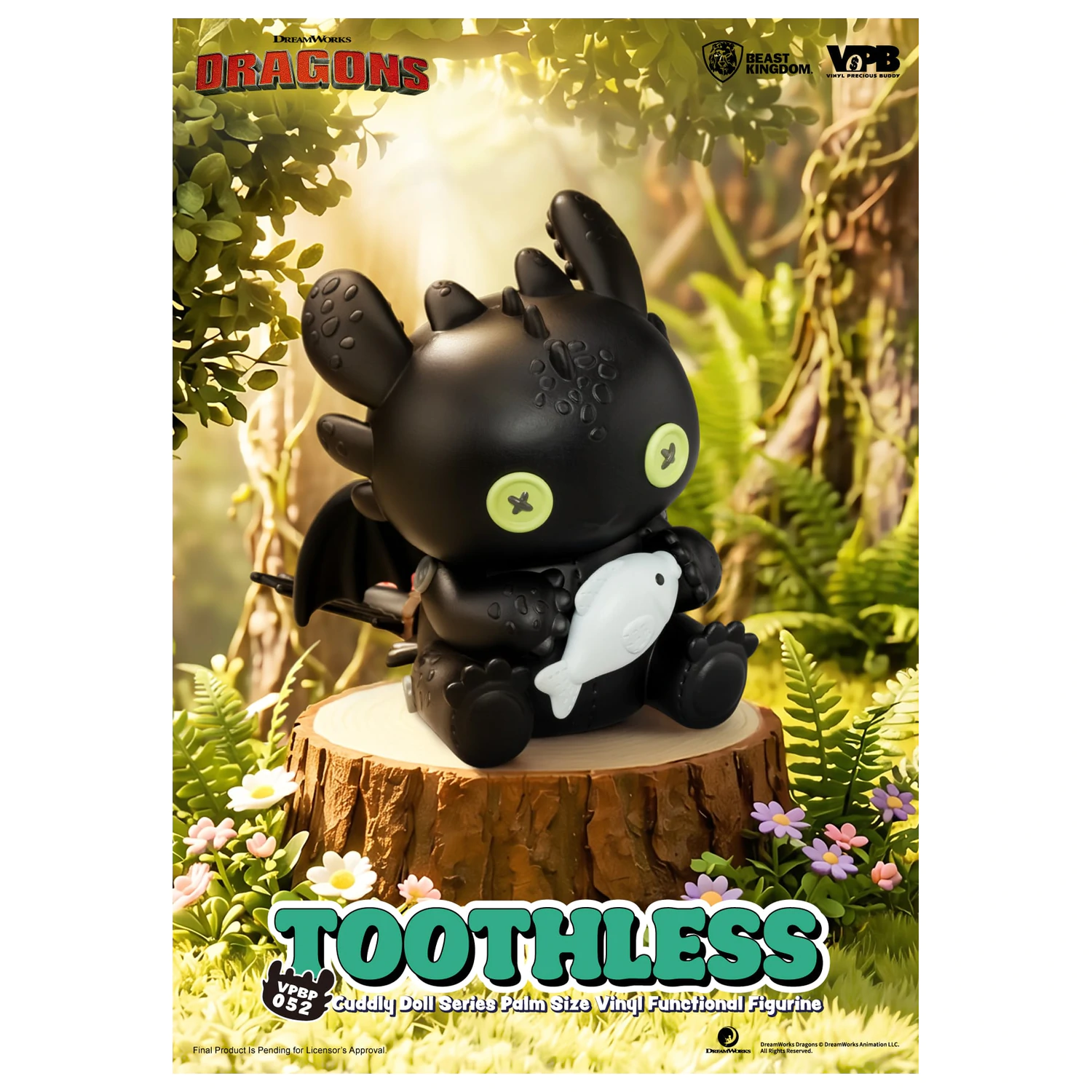 HOW TO TRAIN YOUR DRAGON Toothless Bank Vinyl Figur 11.7cm Produktfoto