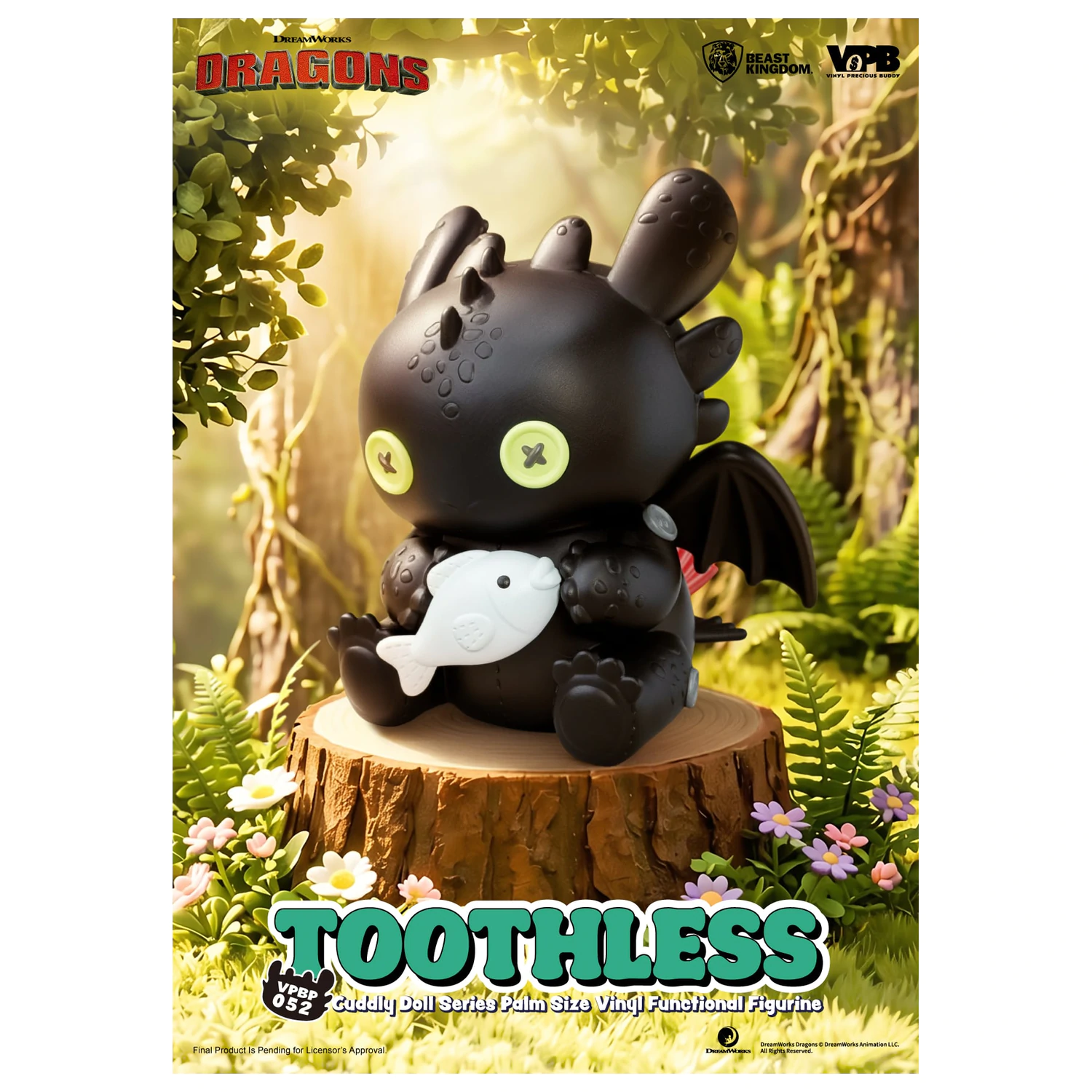 HOW TO TRAIN YOUR DRAGON Toothless Bank Vinyl Figur 11.7cm Produktfoto