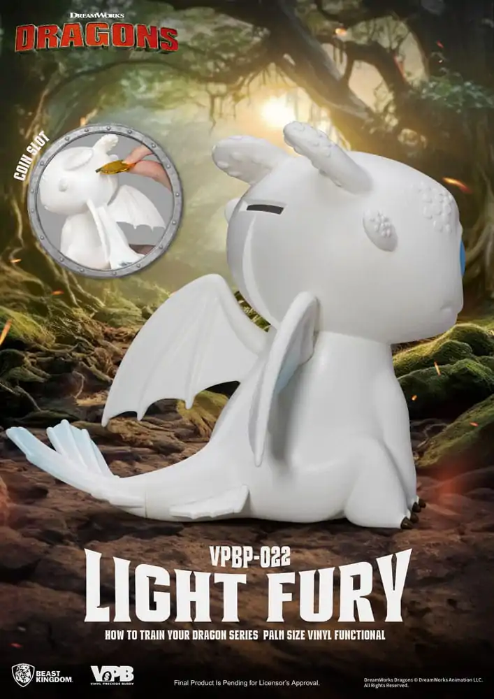 How To Train Your Dragon Spardose Vinyl Bank Light Fury 12 cm Produktfoto
