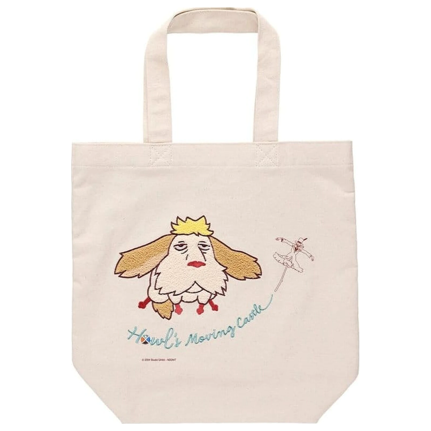 Howl's Moving Castle Tote Bag Bestickung Canvas Flying Heen Produktfoto