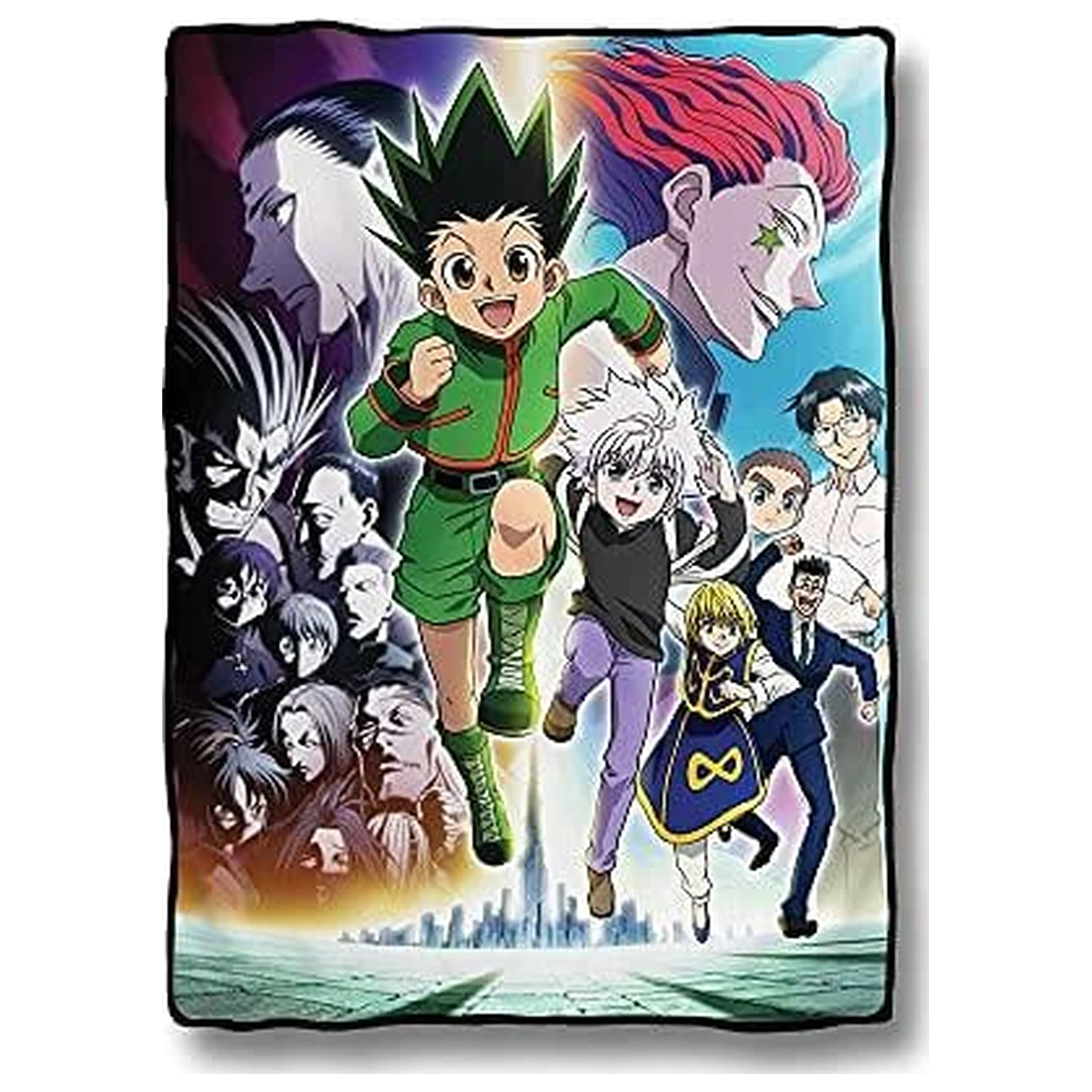 Hunter x Hunter Gruppe Decke 114x152cm Produktfoto