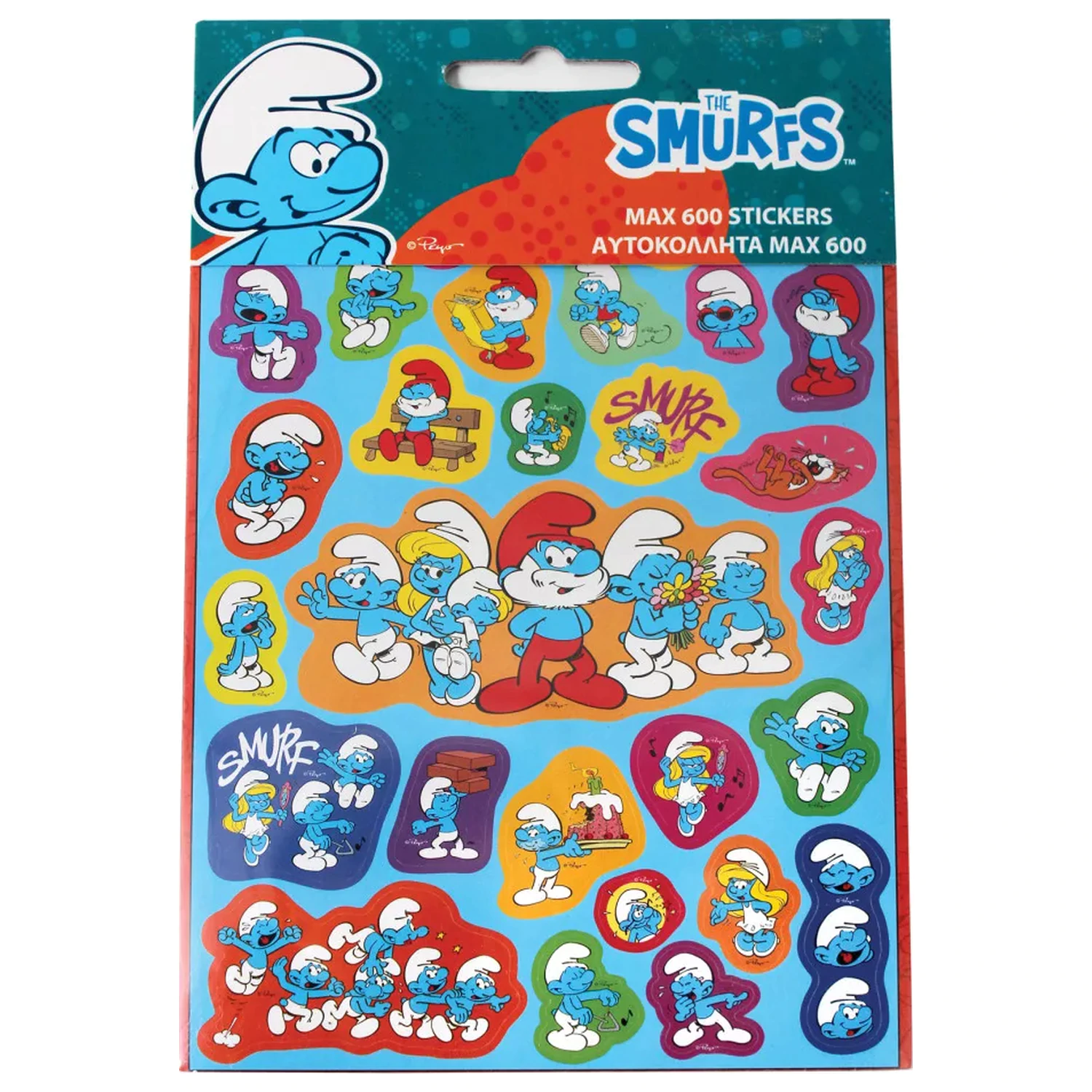 The Smurfs Family 600-teiliges Sticker-Set Produktfoto