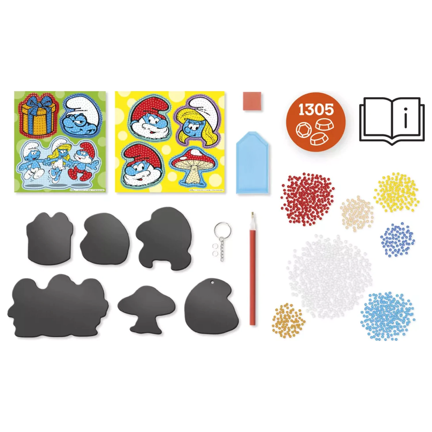 The Smurfs Happy Diamond-Dot Magnet-Set Produktfoto