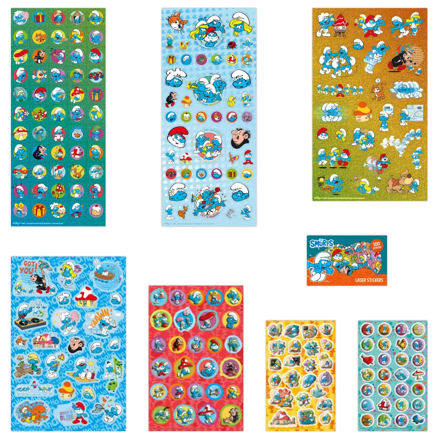 The Smurfs fröhliches Super-Sticker-Set Produktfoto