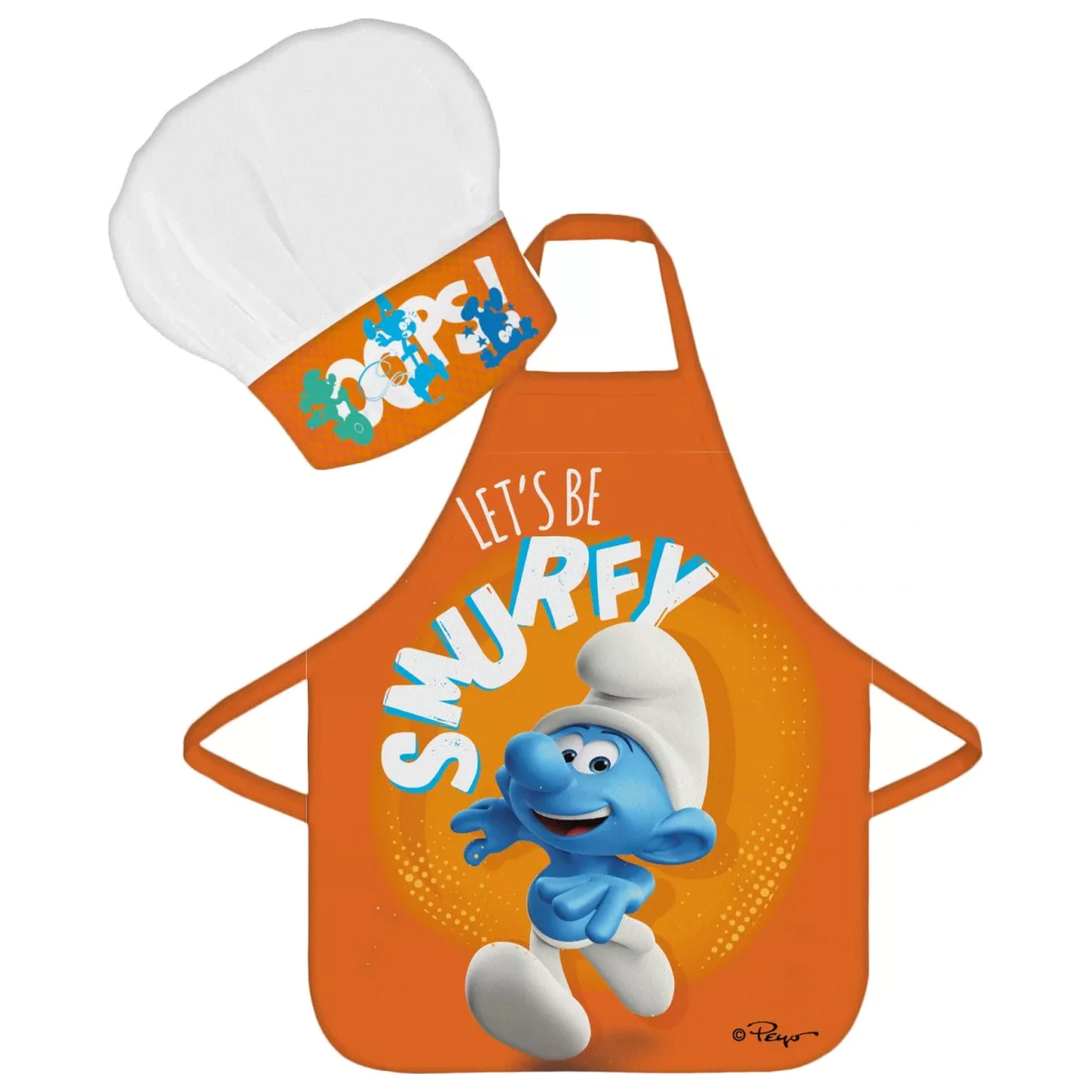 The Smurfs Oops Kinder Schürze 2-teiliges Set Produktfoto