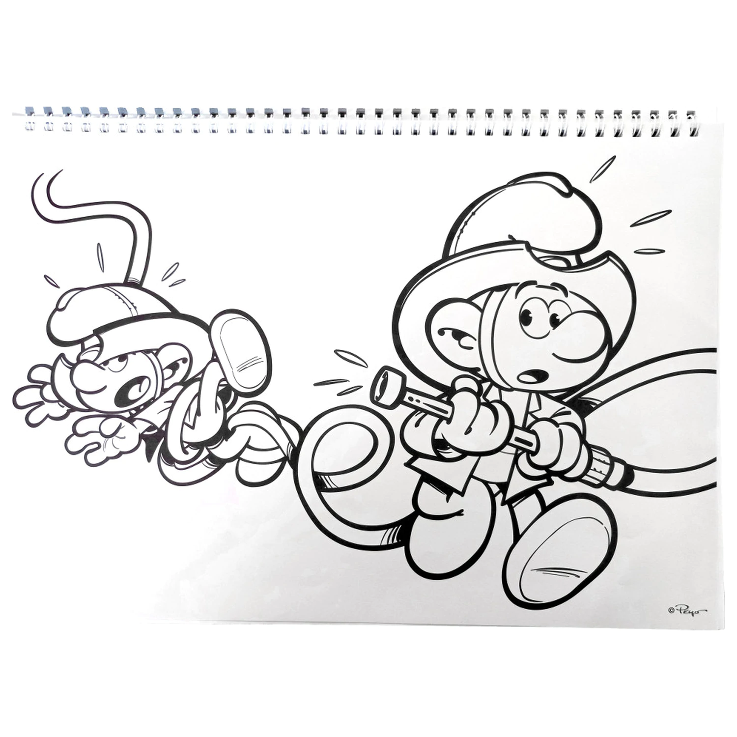 Smurfs Village A/4 Spiral-Skizzenbuch 40 Seiten mit Stickern Produktfoto