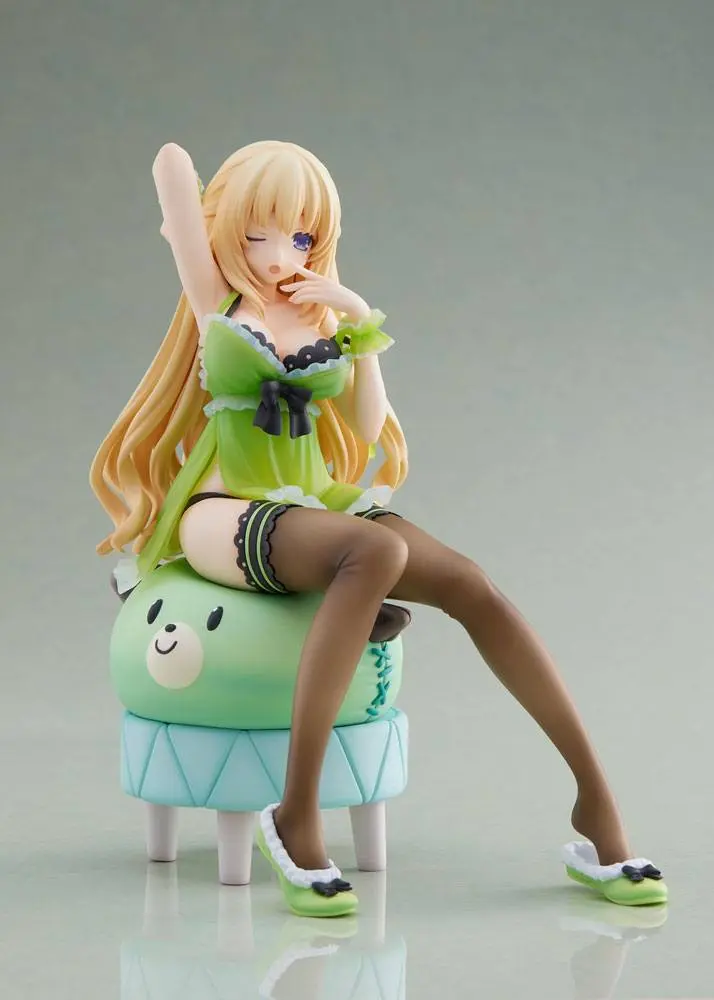 Hyperdimension Neptunia Statue 1/8 Neptunia Vert Waking Up Ver. Limited Edition 17 cm Produktfoto