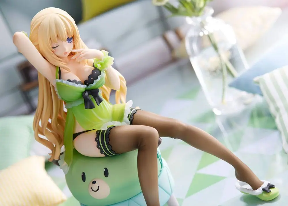 Hyperdimension Neptunia Statue 1/8 Neptunia Vert Waking Up Ver. Limited Edition 17 cm Produktfoto