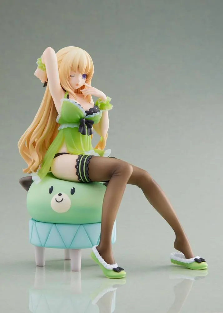 Hyperdimension Neptunia Statue 1/8 Neptunia Vert Waking Up Ver. Limited Edition 17 cm Produktfoto