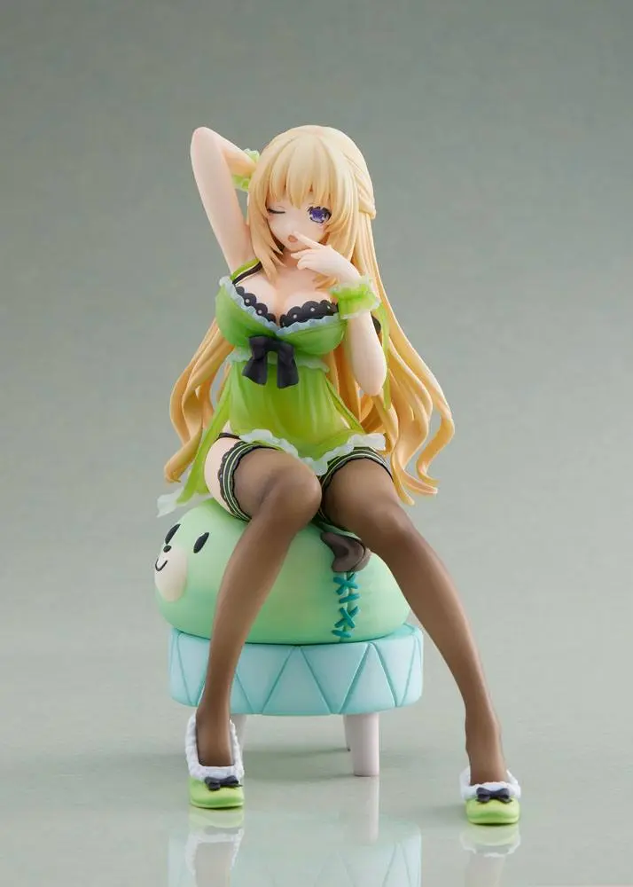 Hyperdimension Neptunia Statue 1/8 Neptunia Vert Waking Up Ver. Limited Edition 17 cm Produktfoto