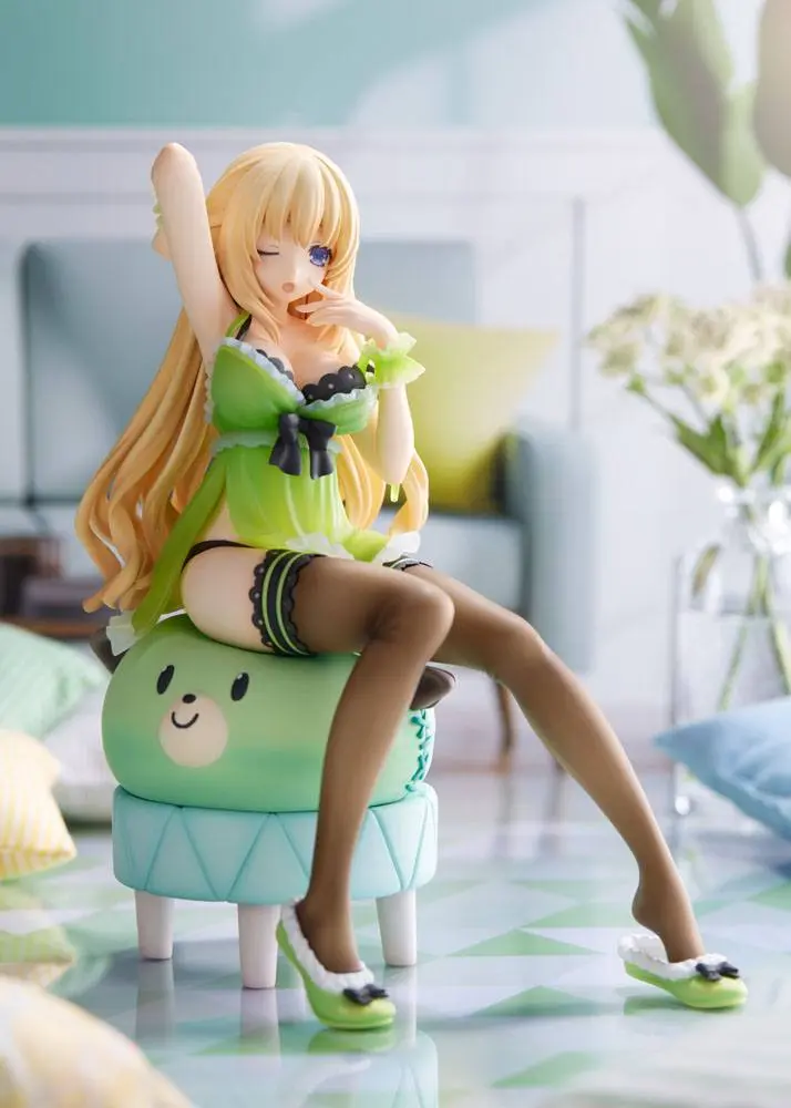 Hyperdimension Neptunia Statue 1/8 Neptunia Vert Waking Up Ver. Limited Edition 17 cm Produktfoto