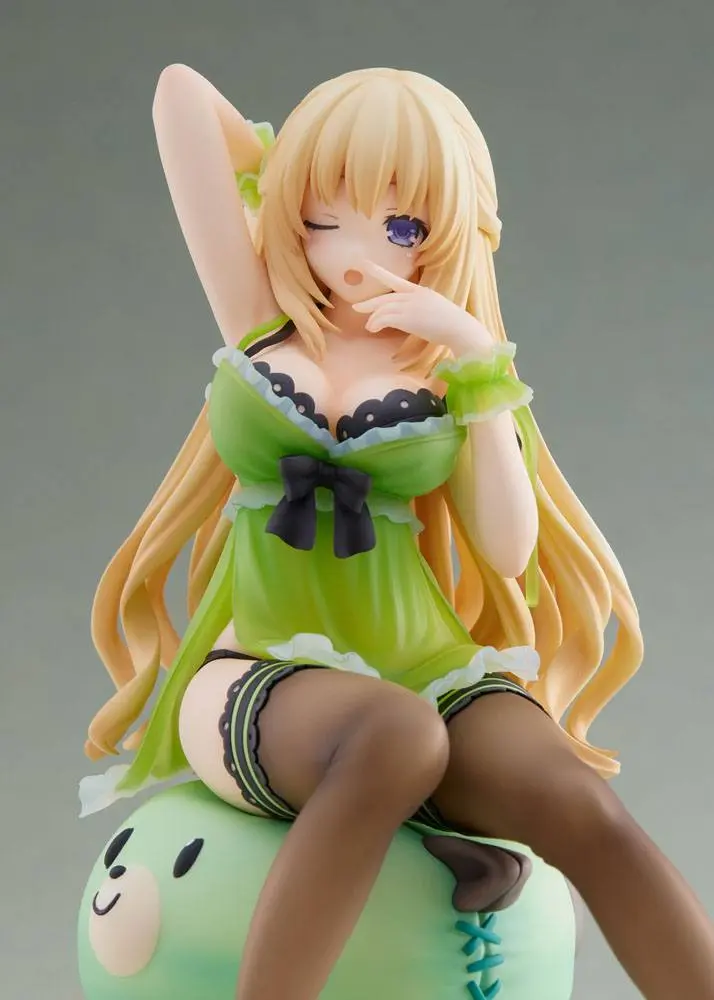 Hyperdimension Neptunia Statue 1/8 Neptunia Vert Waking Up Ver. Limited Edition 17 cm Produktfoto