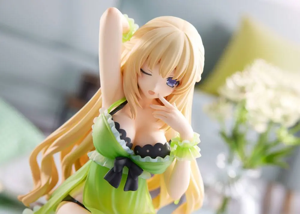 Hyperdimension Neptunia Statue 1/8 Neptunia Vert Waking Up Ver. Limited Edition 17 cm Produktfoto