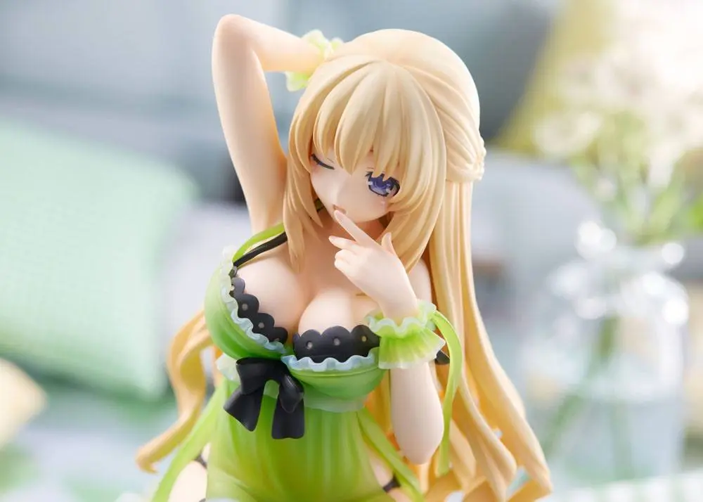 Hyperdimension Neptunia Statue 1/8 Neptunia Vert Waking Up Ver. Limited Edition 17 cm Produktfoto