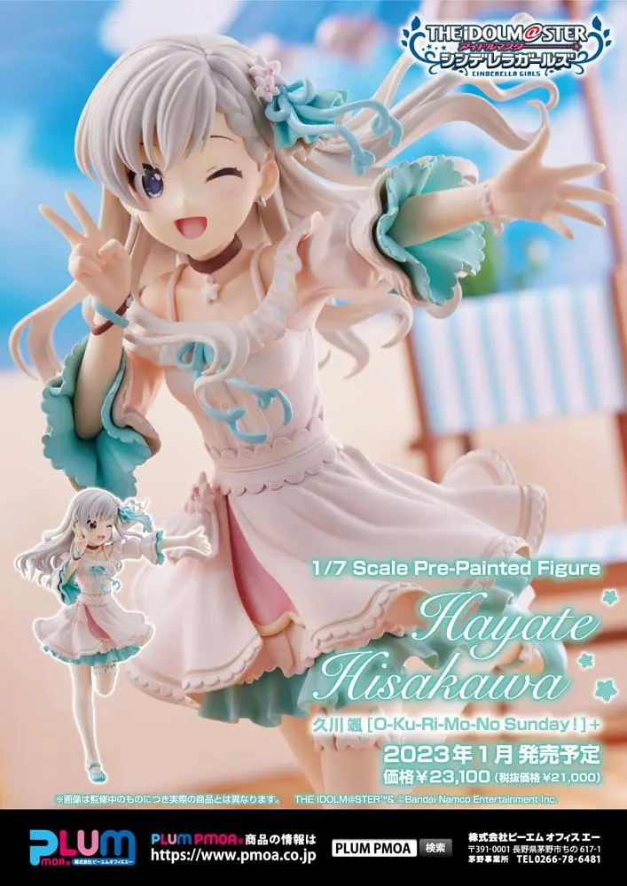 Idolmaster Cinderella Girls PVC Statue 1/7 Hisakwa Hayate O-Ku-Ri-Mo-No Sunday! 21 cm Produktfoto
