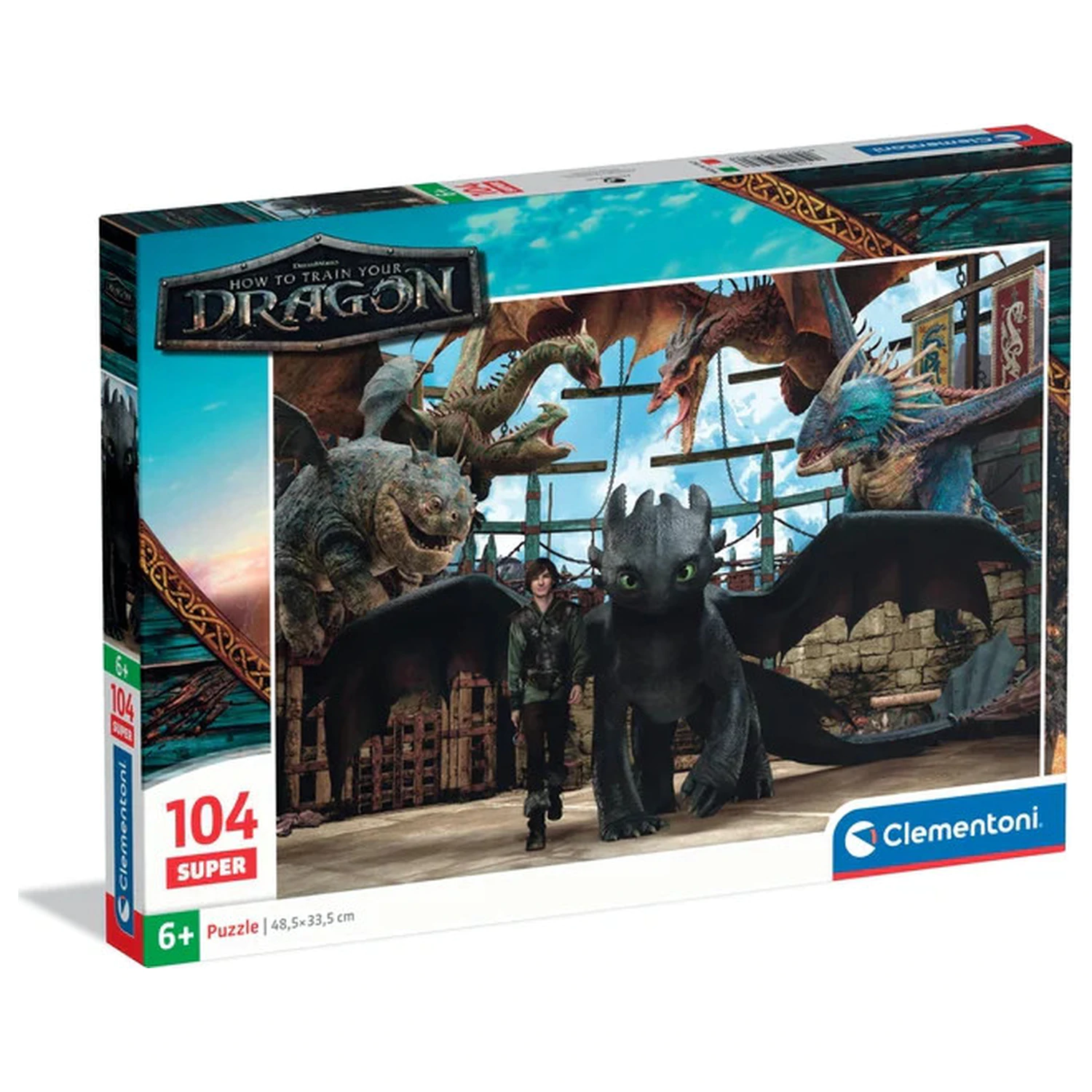 How to Train Your Dragon Arena 104-teiliges Super Puzzle Produktfoto