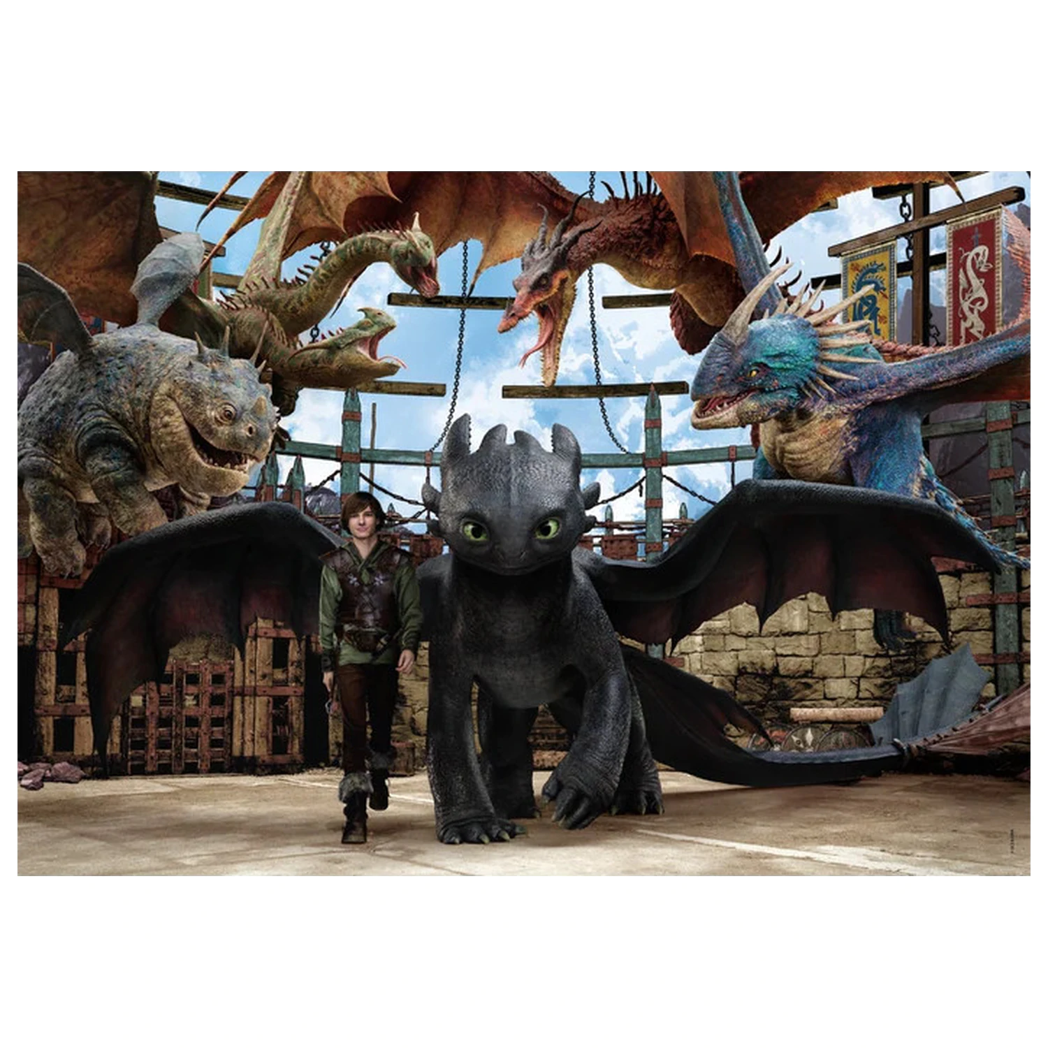 How to Train Your Dragon Arena 104-teiliges Super Puzzle Produktfoto