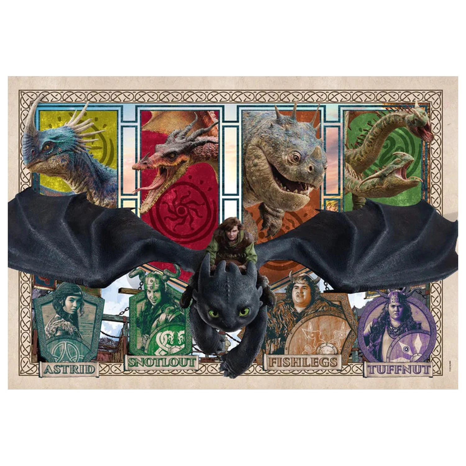 How to Train Your Dragon Mystic Skies 300 Teile Puzzle Produktfoto