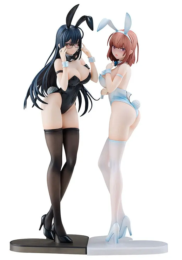 Ikomochi Original Character Statuen 1/6 Black Bunny Aoi &amp; White Bunny Natsume (re-run) 30 - 31 cm Produktfoto