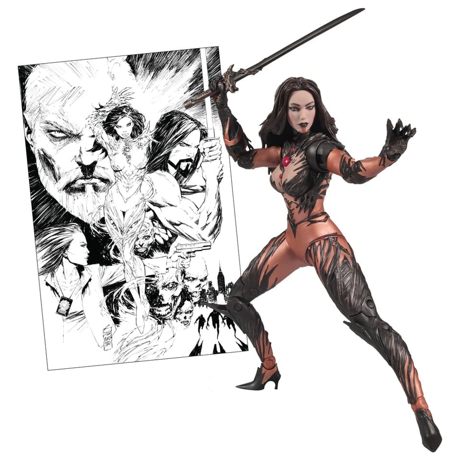 Image Comics McFarlane Elite Edition Deluxe Actionfigur Sara Pezzini (Witchblade) 18 Zentimeter Produktfoto