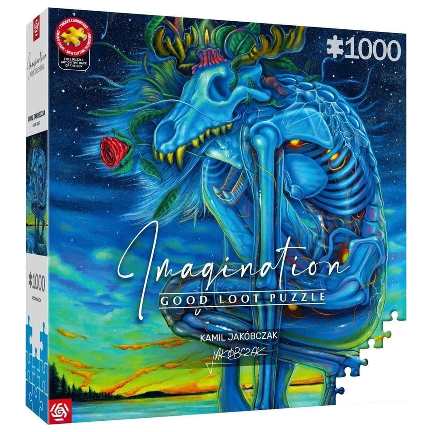 Imagination Series Puzzle Kamil Jakóbczak Bialy Wilk (1000 Teile) Produktfoto