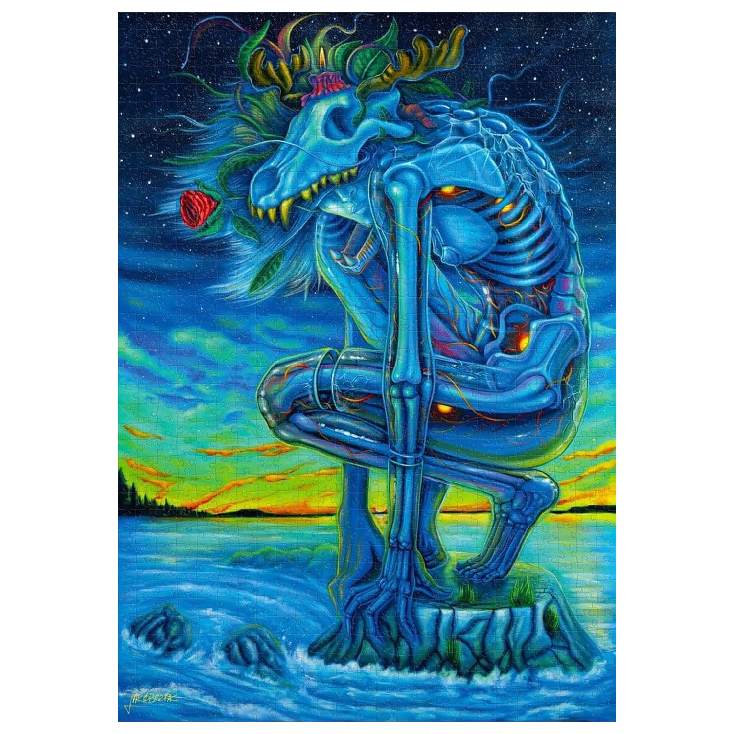 Imagination Series Puzzle Kamil Jakóbczak Bialy Wilk (1000 Teile) Produktfoto