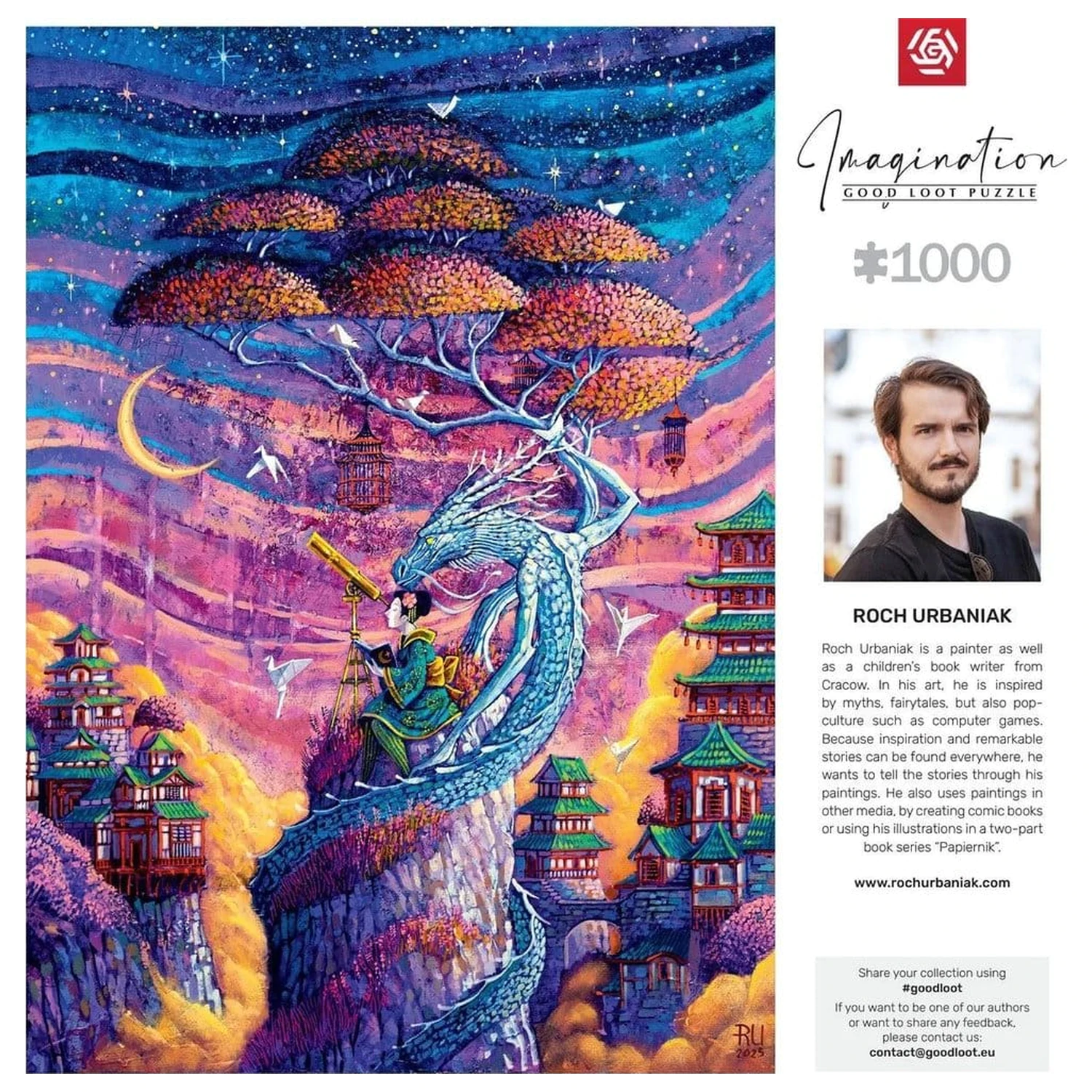 Imagination Series Puzzle Roch Urbaniak Sakura i Ryu (1000 Teile) Produktfoto