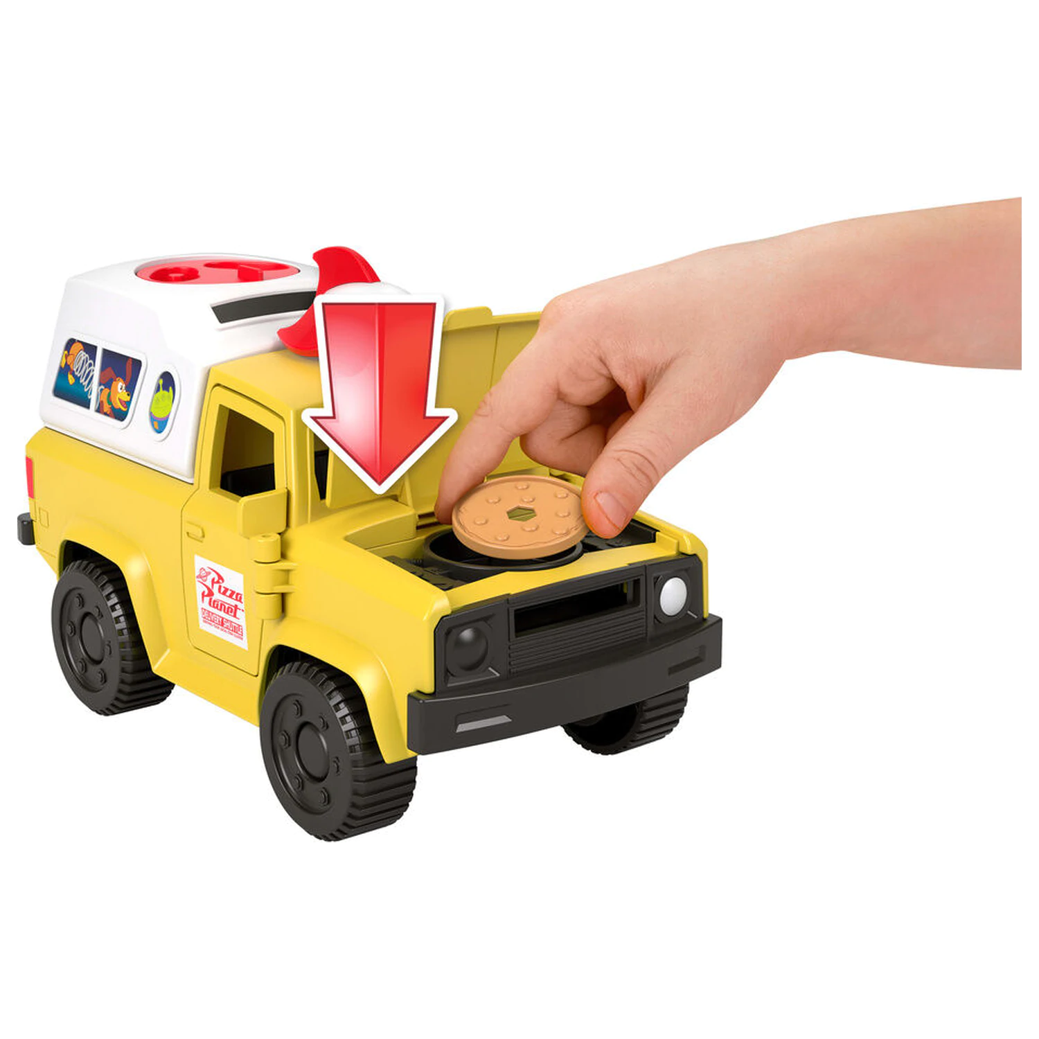 Imaginext Disney Pixar Toy Story Pizza Planet Truck + Buzz Lightyear und Alien Figuren Produktfoto